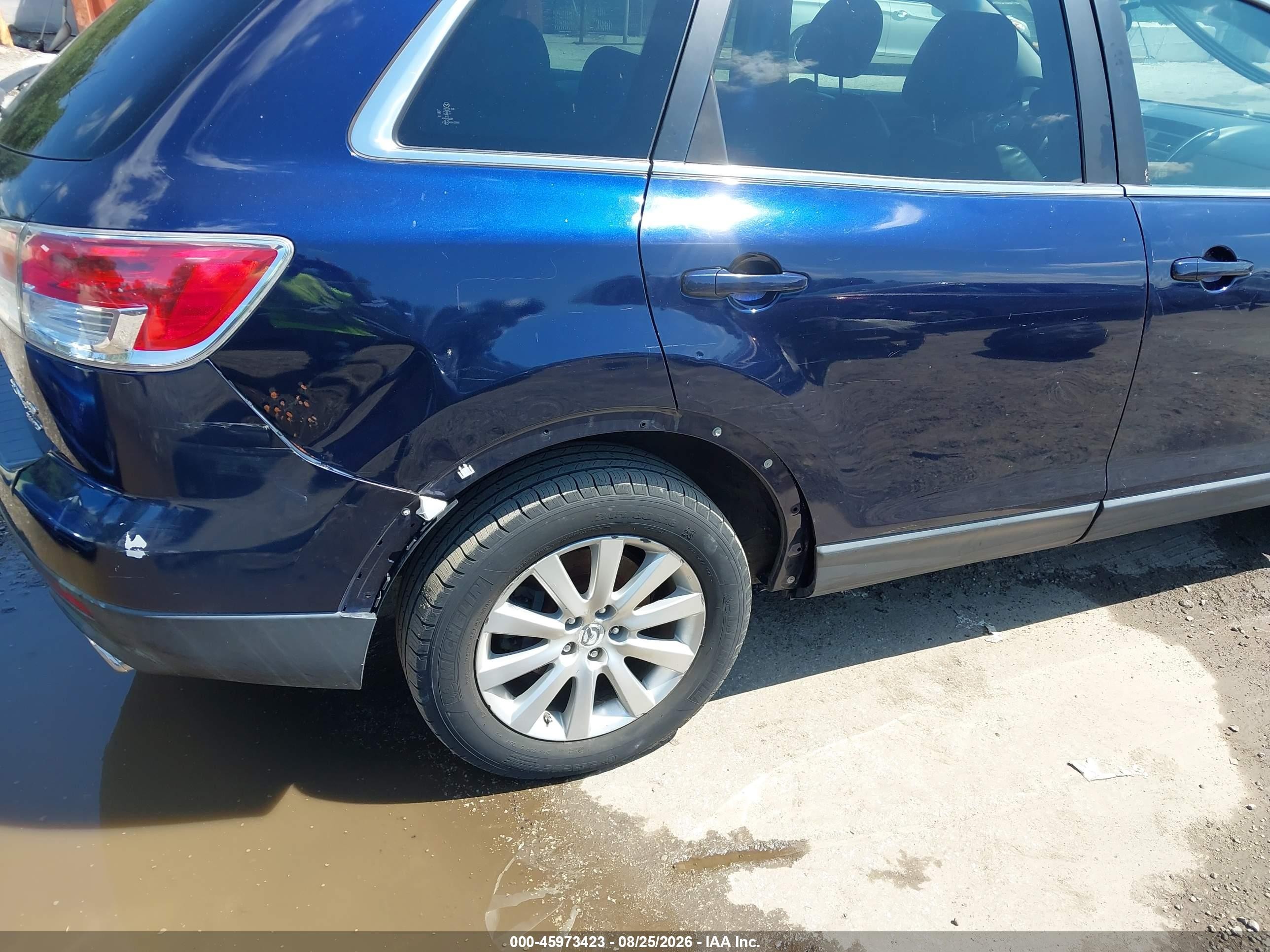2009 Mazda Cx-9 Touring Blue vin: JM3TB38V590179407