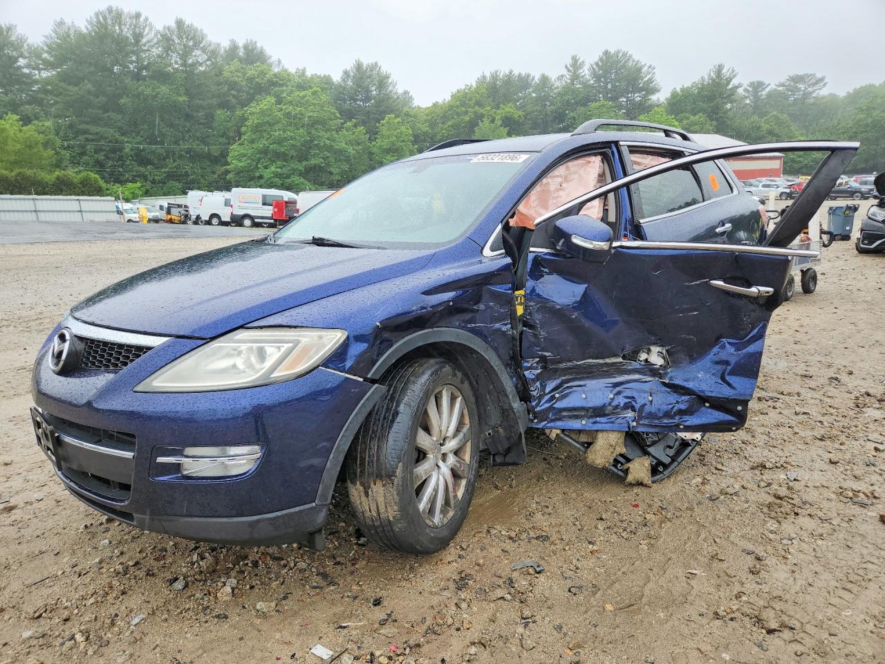 2008 Mazda Cx-9 Blue vin: JM3TB38V680154482