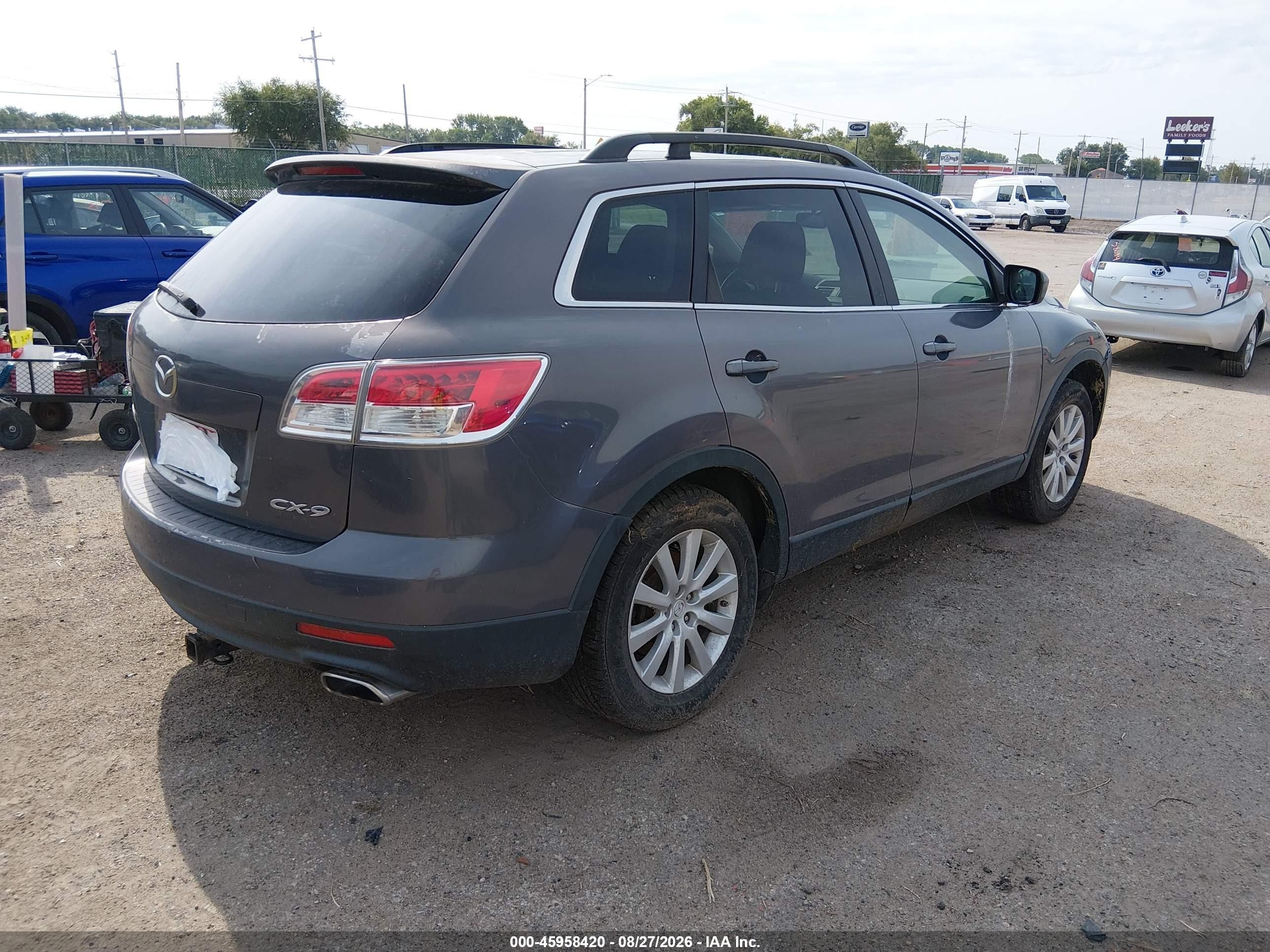 2008 Mazda Cx-9 Sport Gray vin: JM3TB38V680160332
