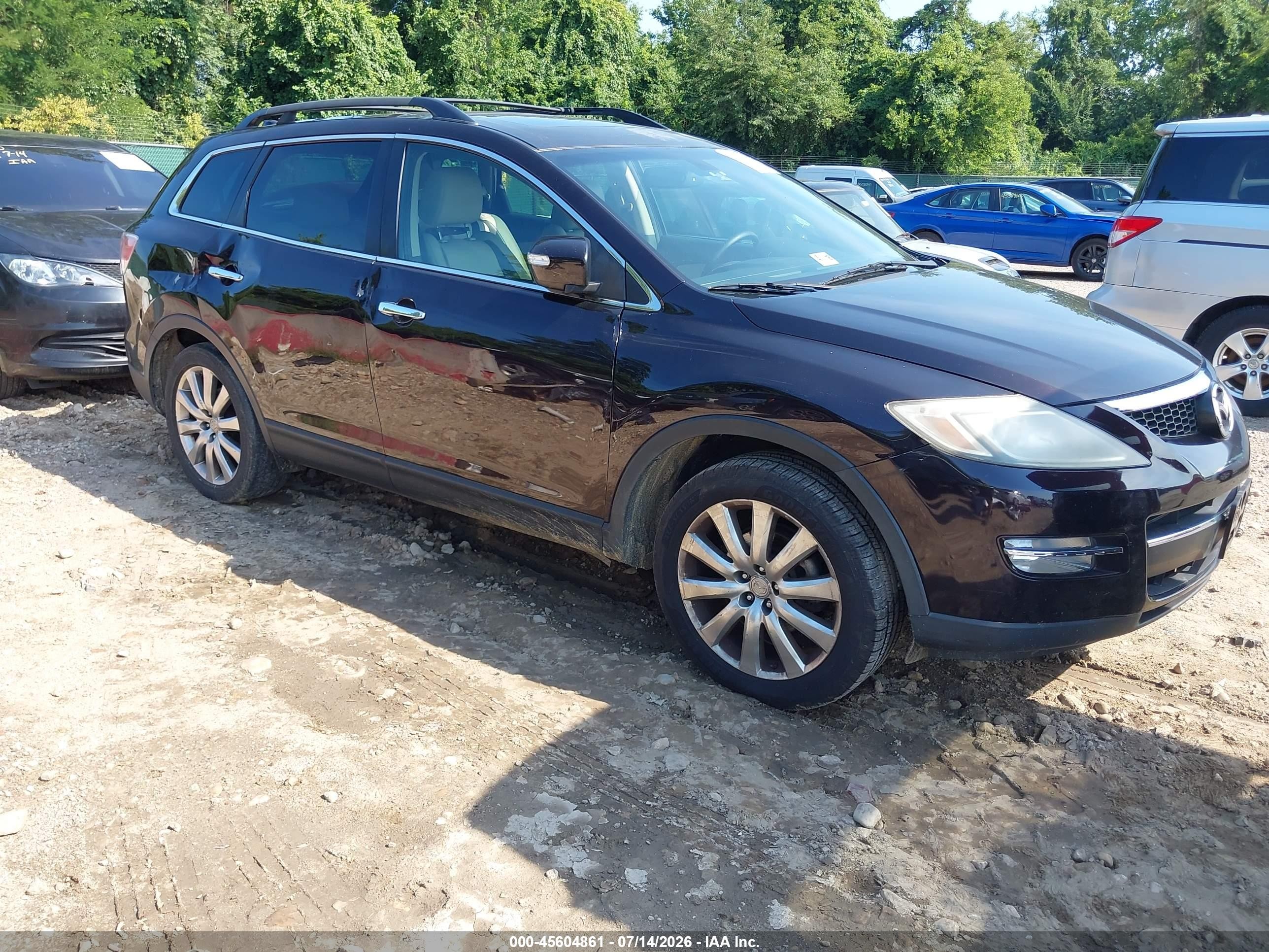 2009 Mazda Cx-9 Grand Touring Purple vin: JM3TB38V690167587