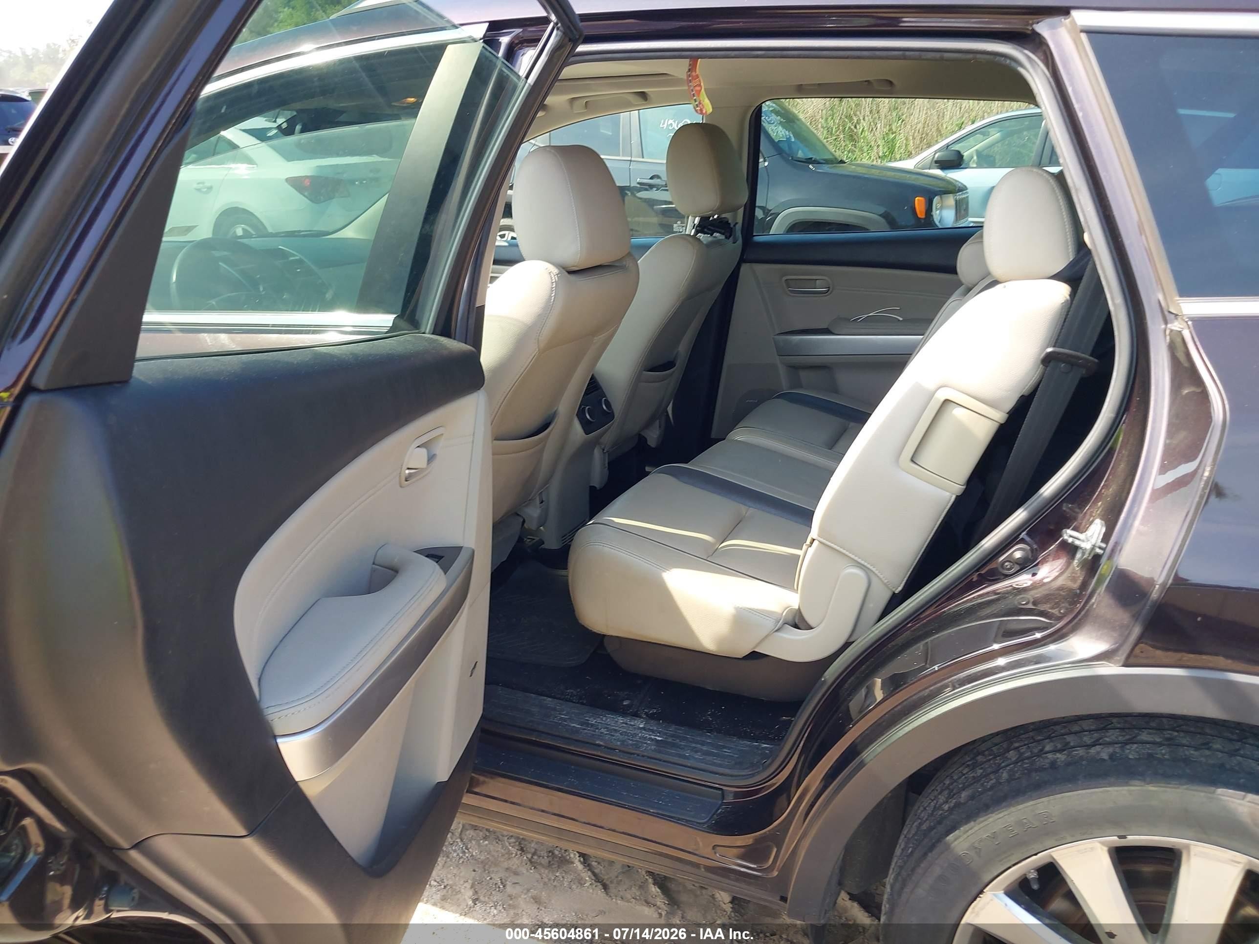 2009 Mazda Cx-9 Grand Touring Purple vin: JM3TB38V690167587