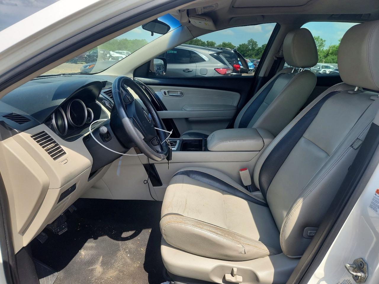 2009 Mazda Cx-9 White vin: JM3TB38V690180632