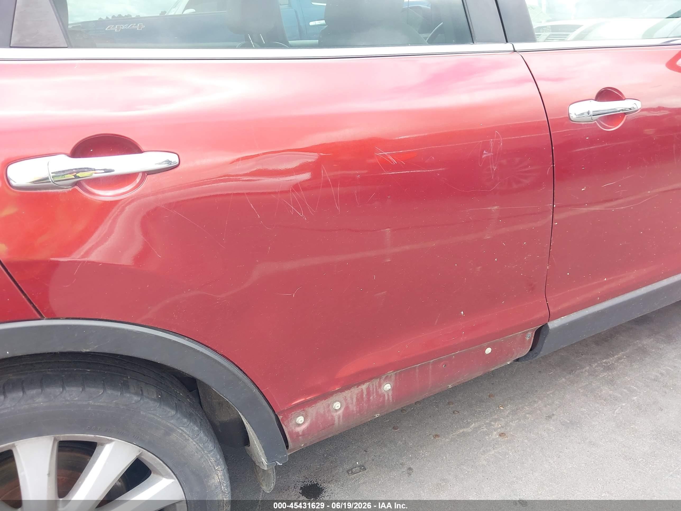 2008 Mazda Cx-9 Grand Touring Red vin: JM3TB38V780140638
