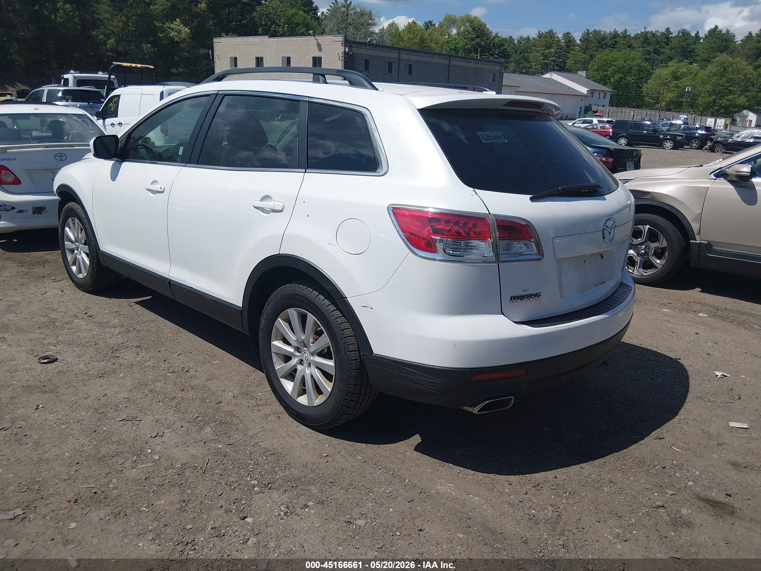 2009 Mazda Cx-9 Touring White vin: JM3TB38V790167789