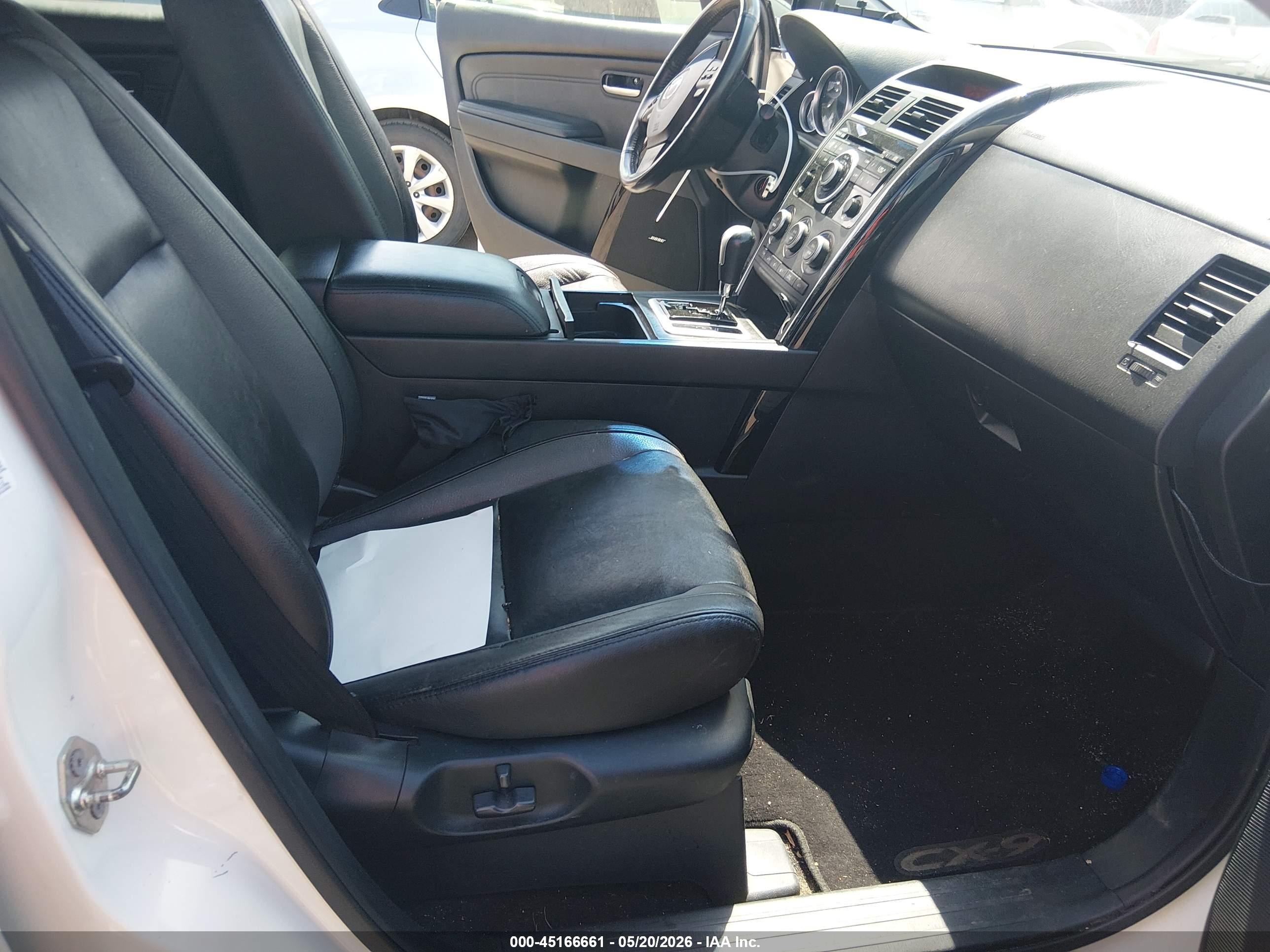 2009 Mazda Cx-9 Touring White vin: JM3TB38V790167789