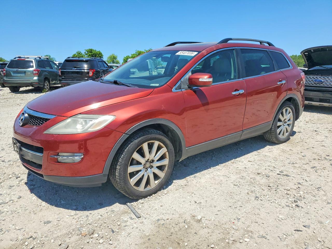 2009 Mazda Cx-9 Red vin: JM3TB38V890173942