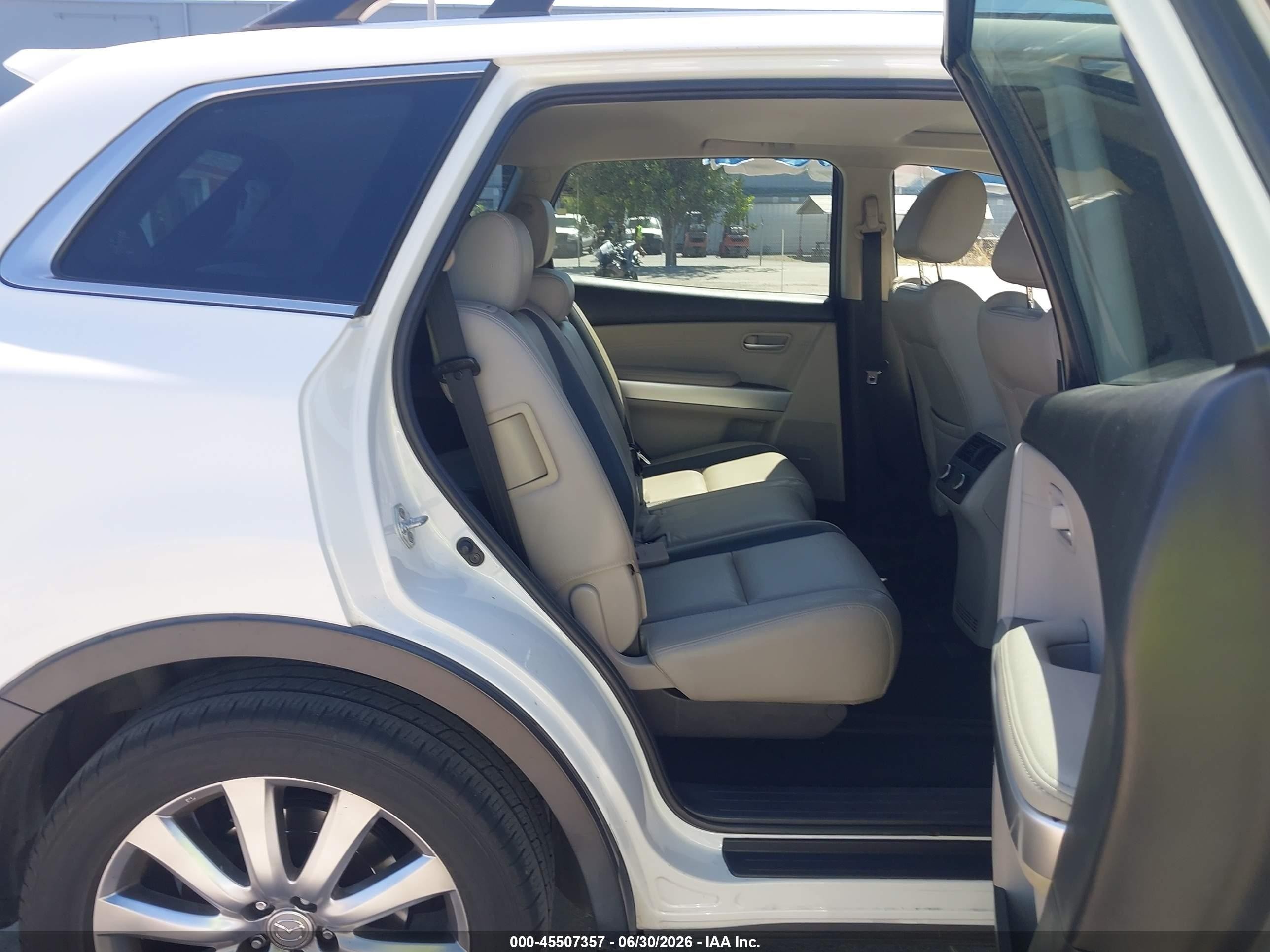 2008 Mazda Cx-9 Grand Touring White vin: JM3TB38VX80131643