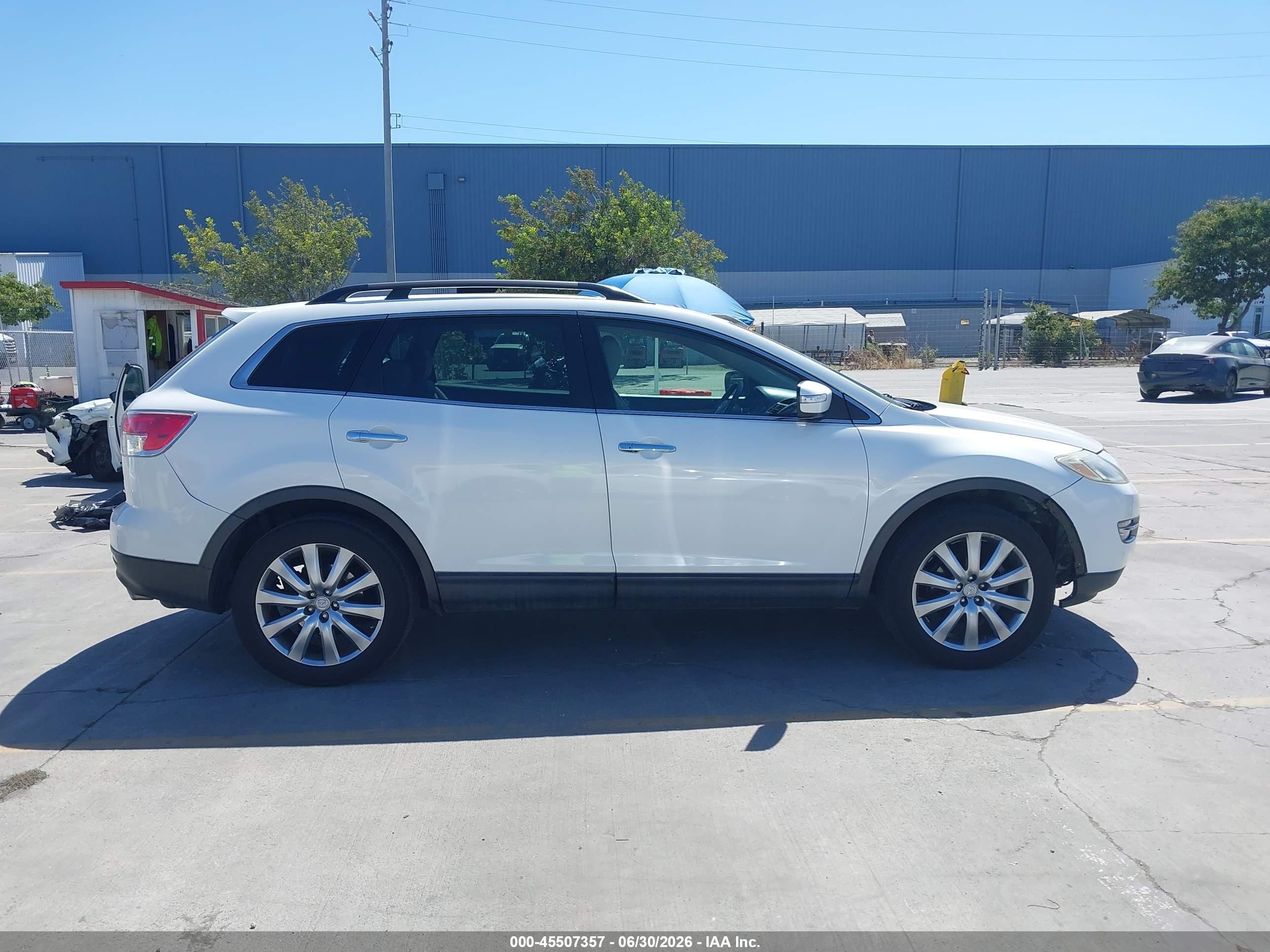 2008 Mazda Cx-9 Grand Touring White vin: JM3TB38VX80131643