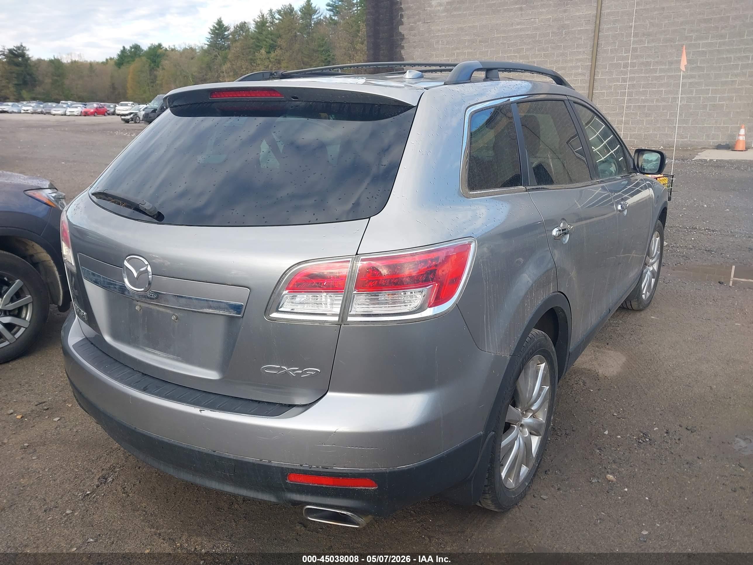 2009 Mazda Cx-9 Grand Touring Gray vin: JM3TB38VX90165132