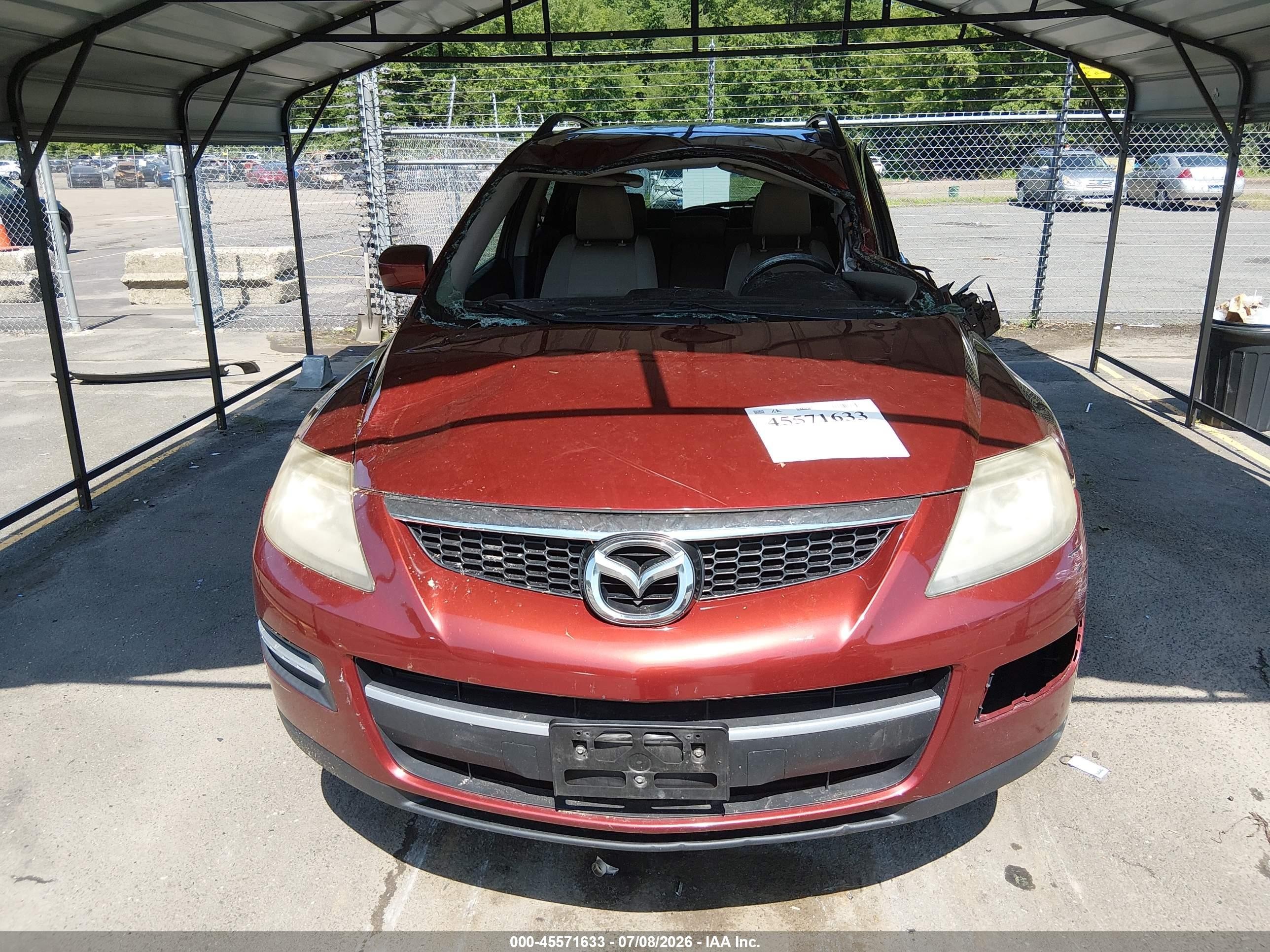 2009 Mazda Cx-9 Sport Maroon vin: JM3TB38VX90173571