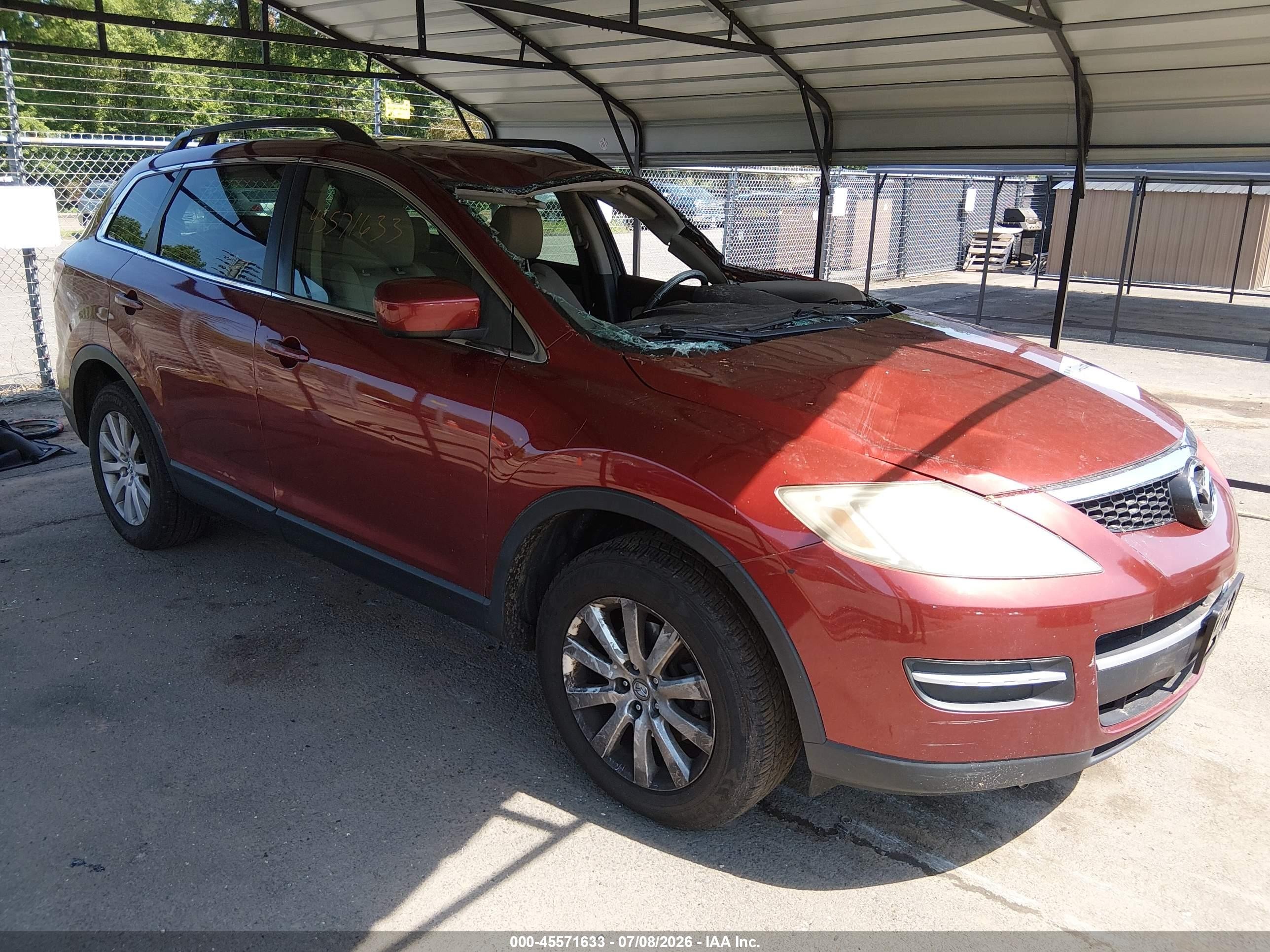 2009 Mazda Cx-9 Sport Maroon vin: JM3TB38VX90173571