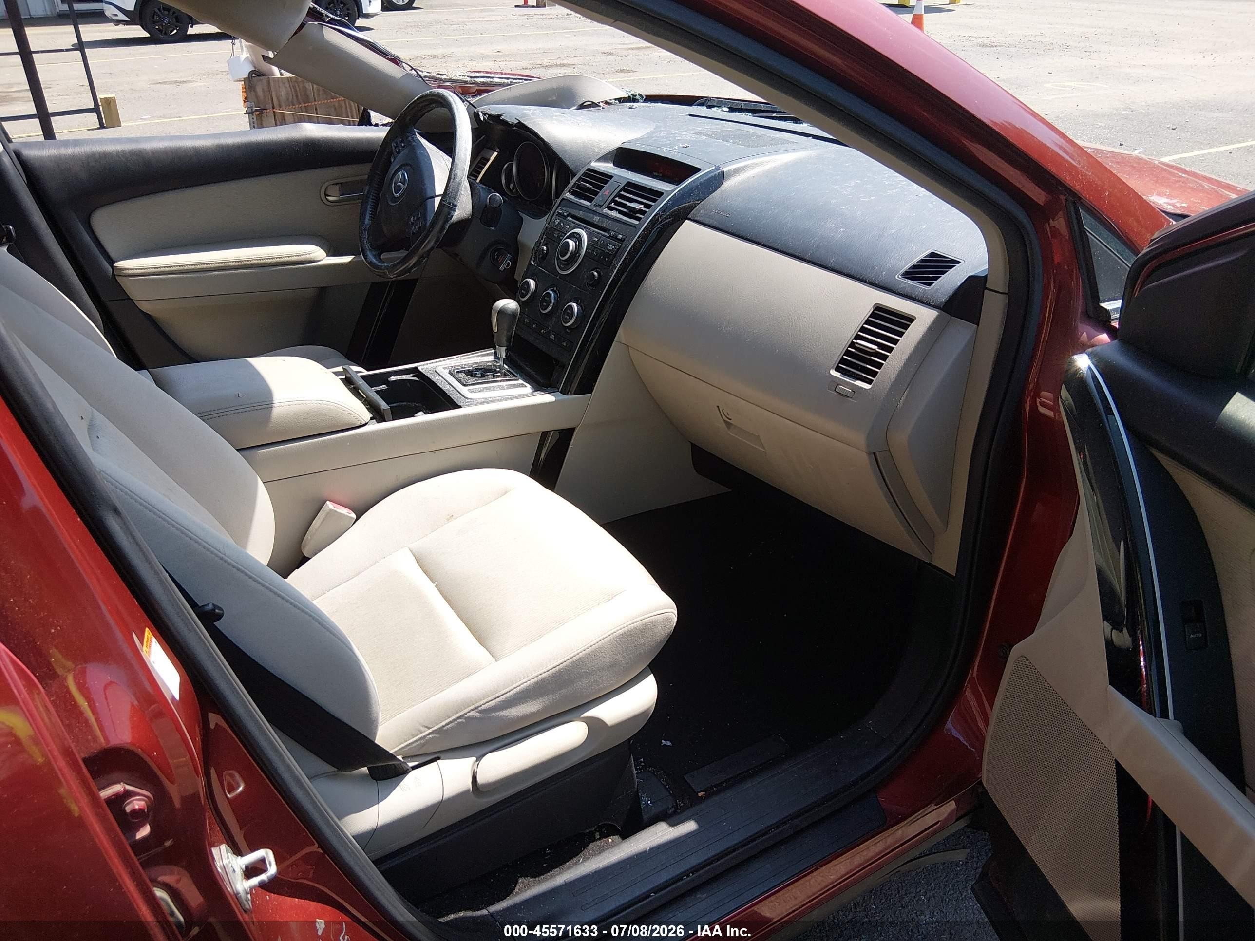2009 Mazda Cx-9 Sport Maroon vin: JM3TB38VX90173571