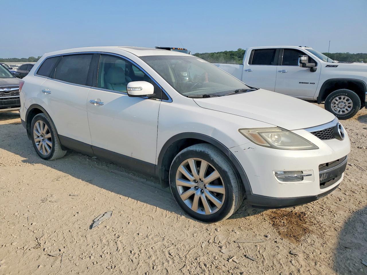 2007 Mazda Cx-9 White vin: JM3TB38Y370100551