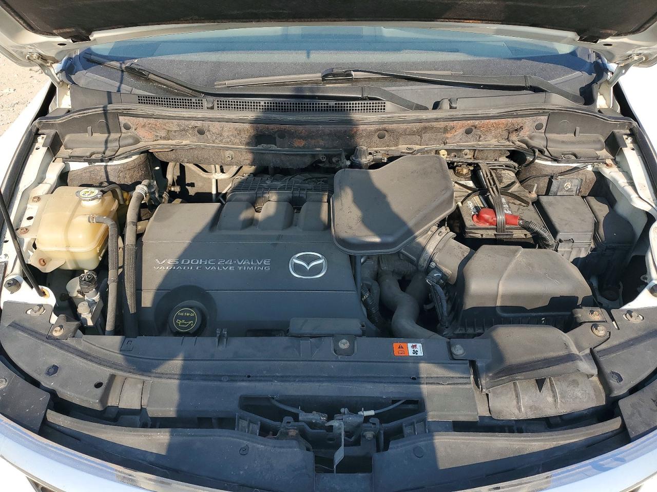 2007 Mazda Cx-9 White vin: JM3TB38Y370100551