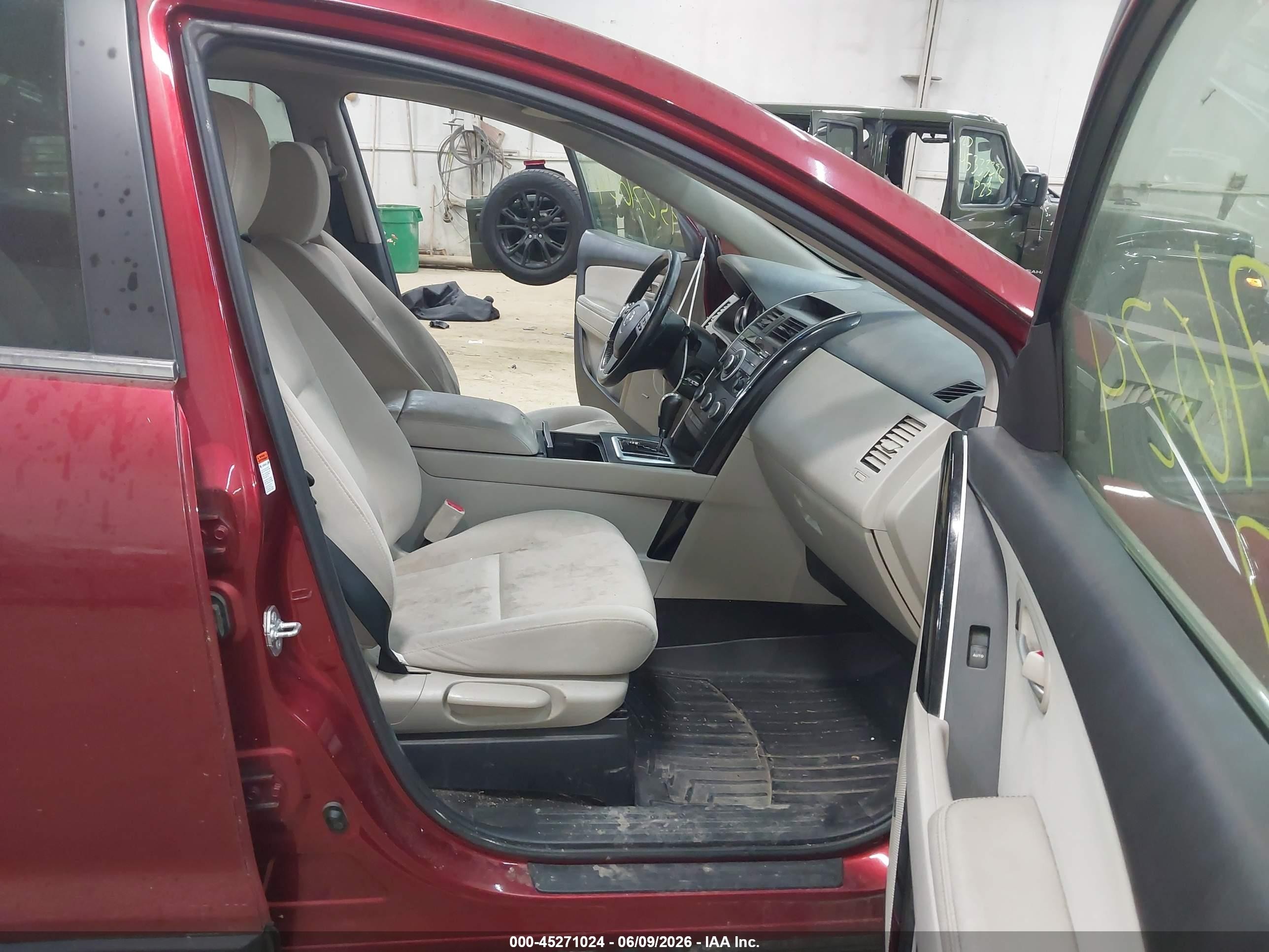2007 Mazda Cx-9 Sport Red vin: JM3TB38Y370118385
