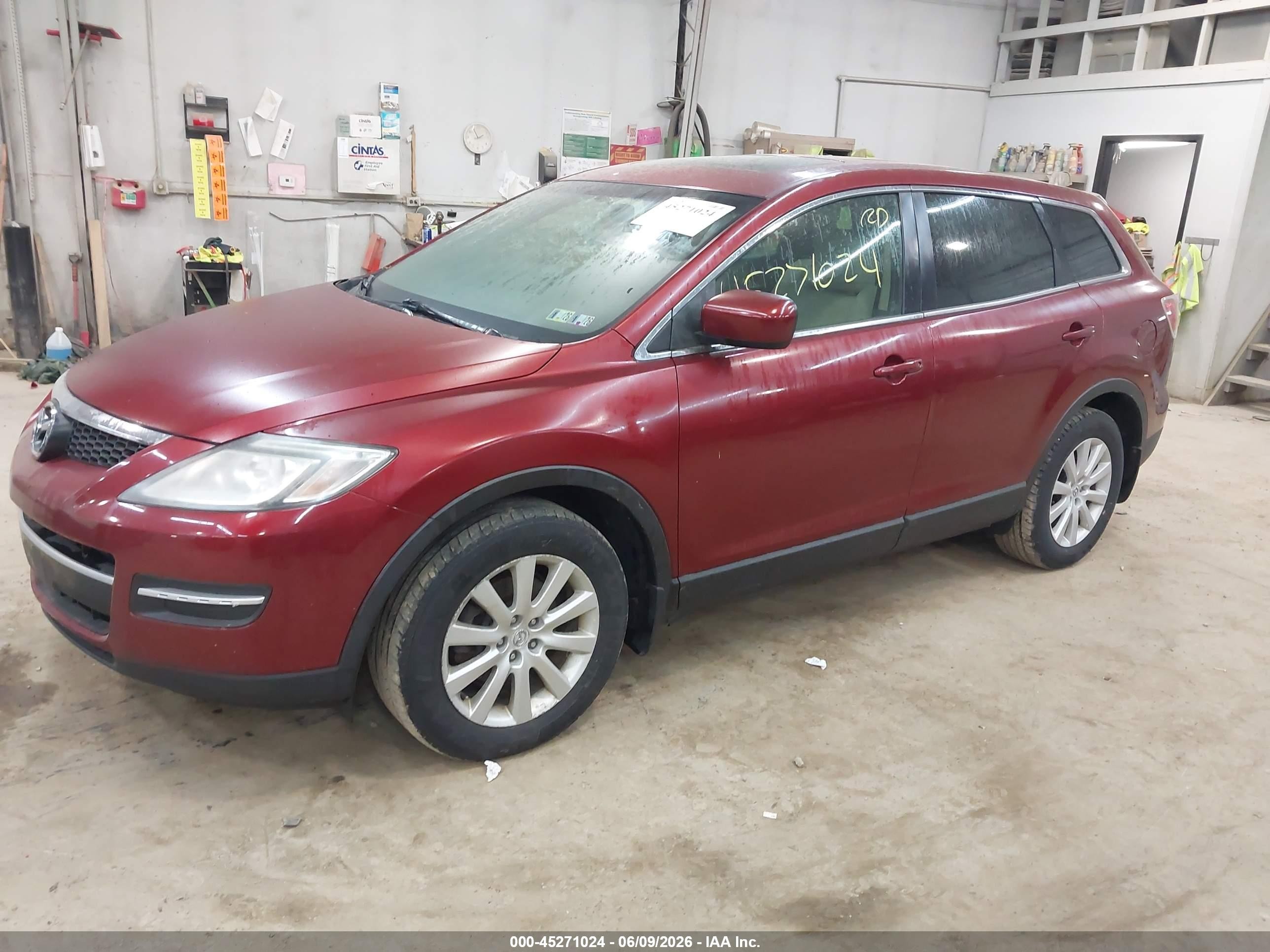 2007 Mazda Cx-9 Sport Red vin: JM3TB38Y370118385