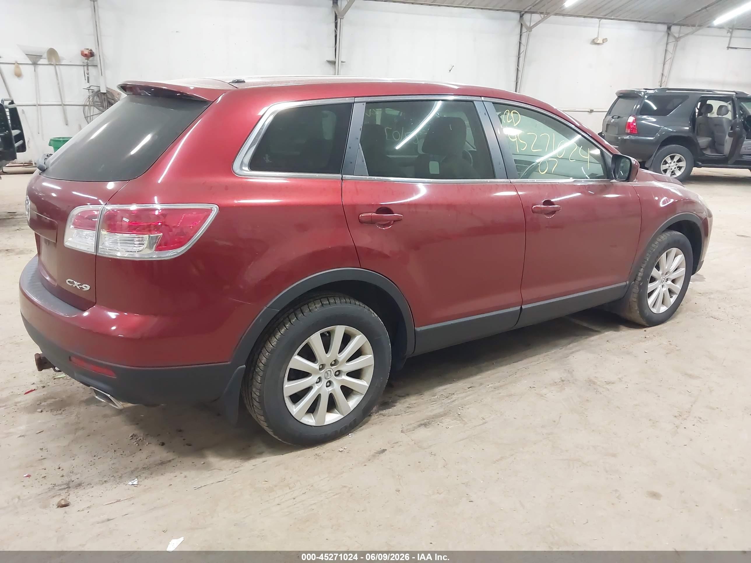 2007 Mazda Cx-9 Sport Red vin: JM3TB38Y370118385