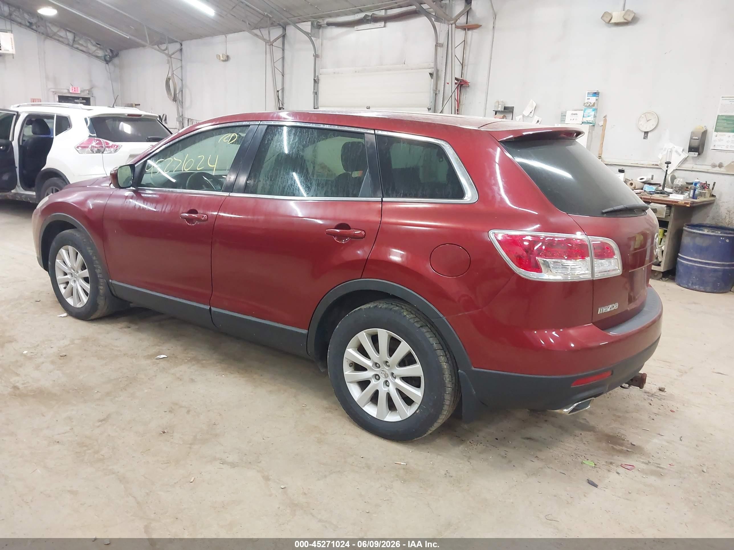 2007 Mazda Cx-9 Sport Red vin: JM3TB38Y370118385