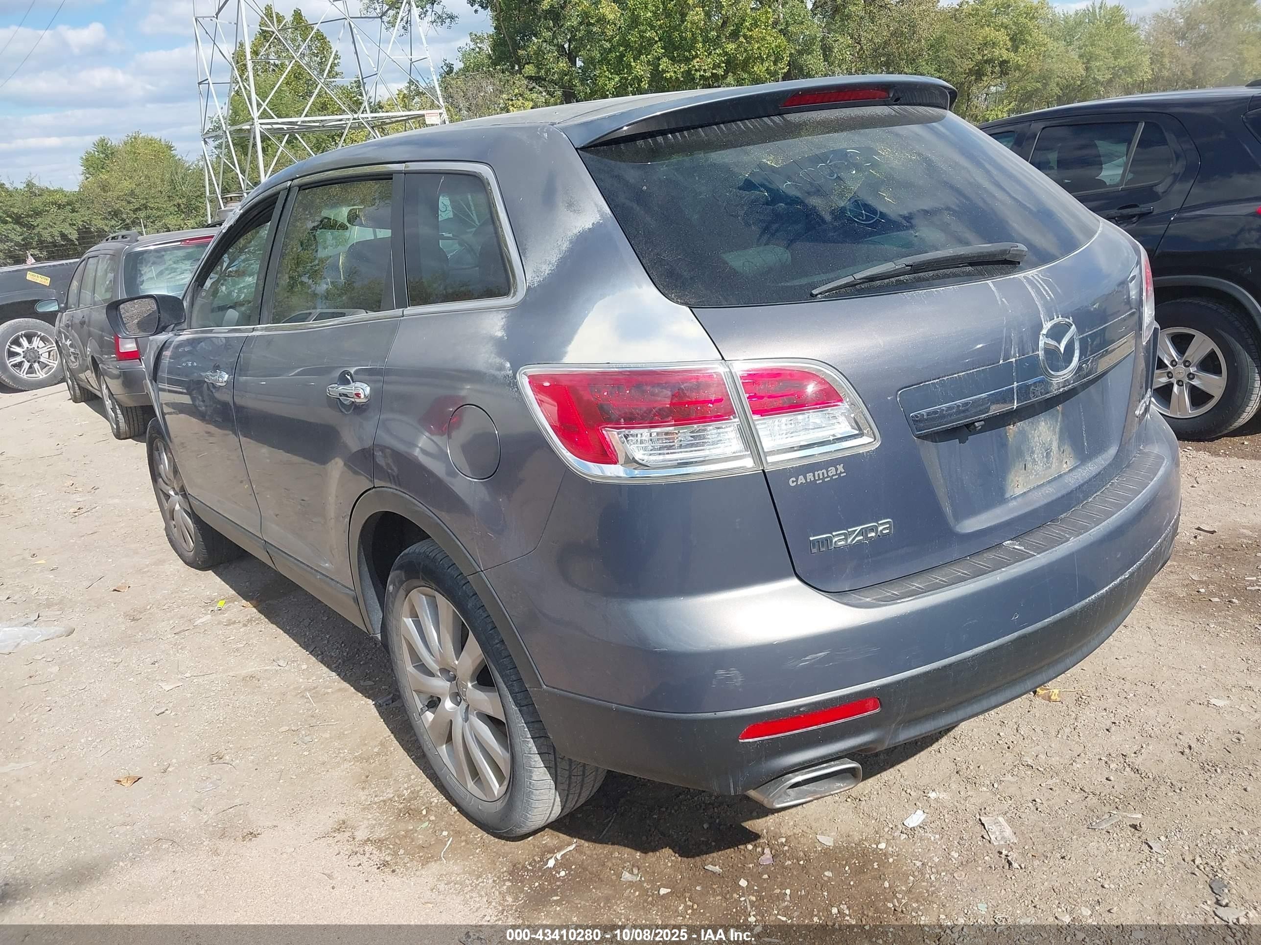 2007 Mazda Cx-9 Grand Touring Light Blue vin: JM3TB38Y470120050