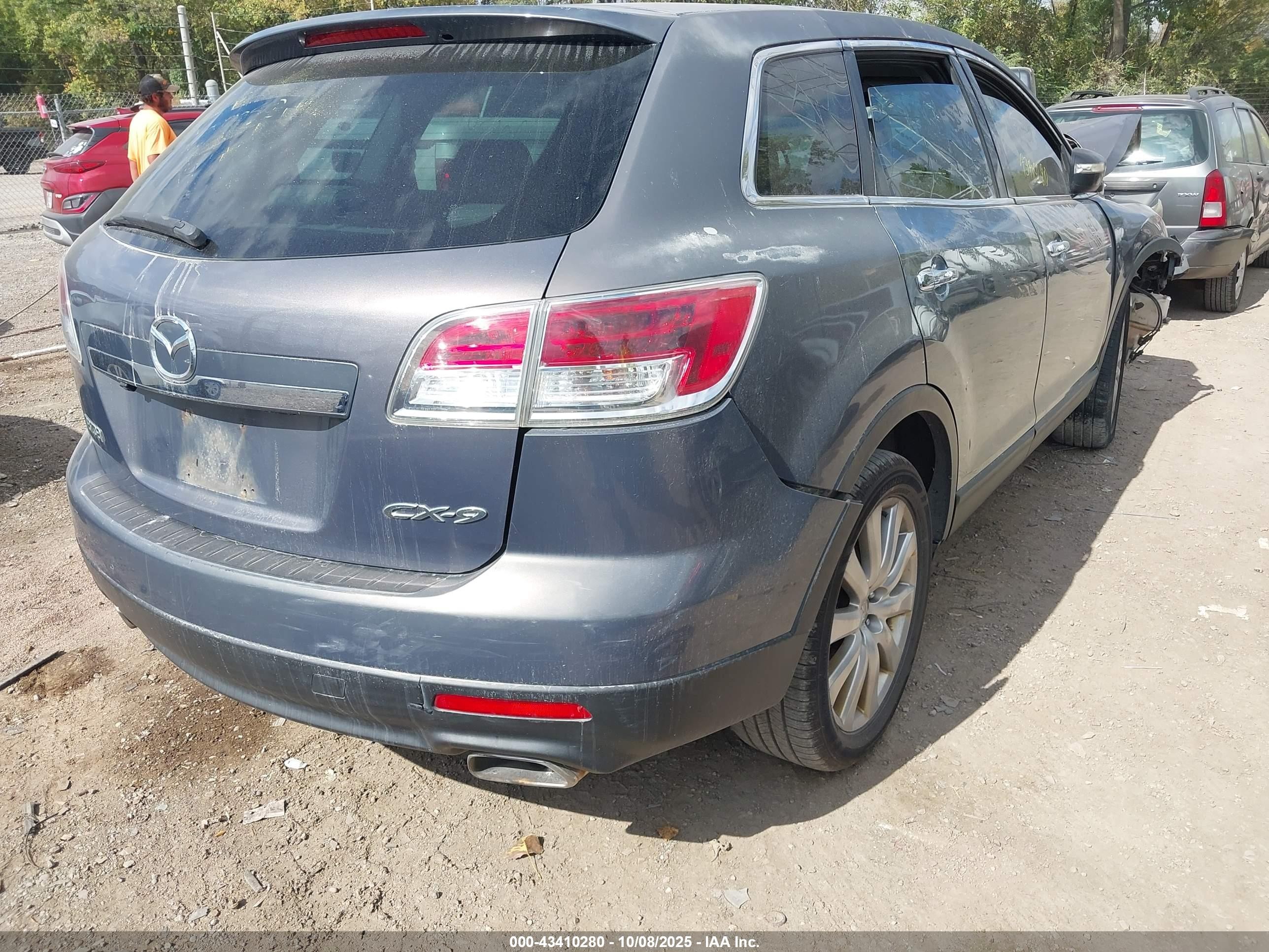 2007 Mazda Cx-9 Grand Touring Light Blue vin: JM3TB38Y470120050