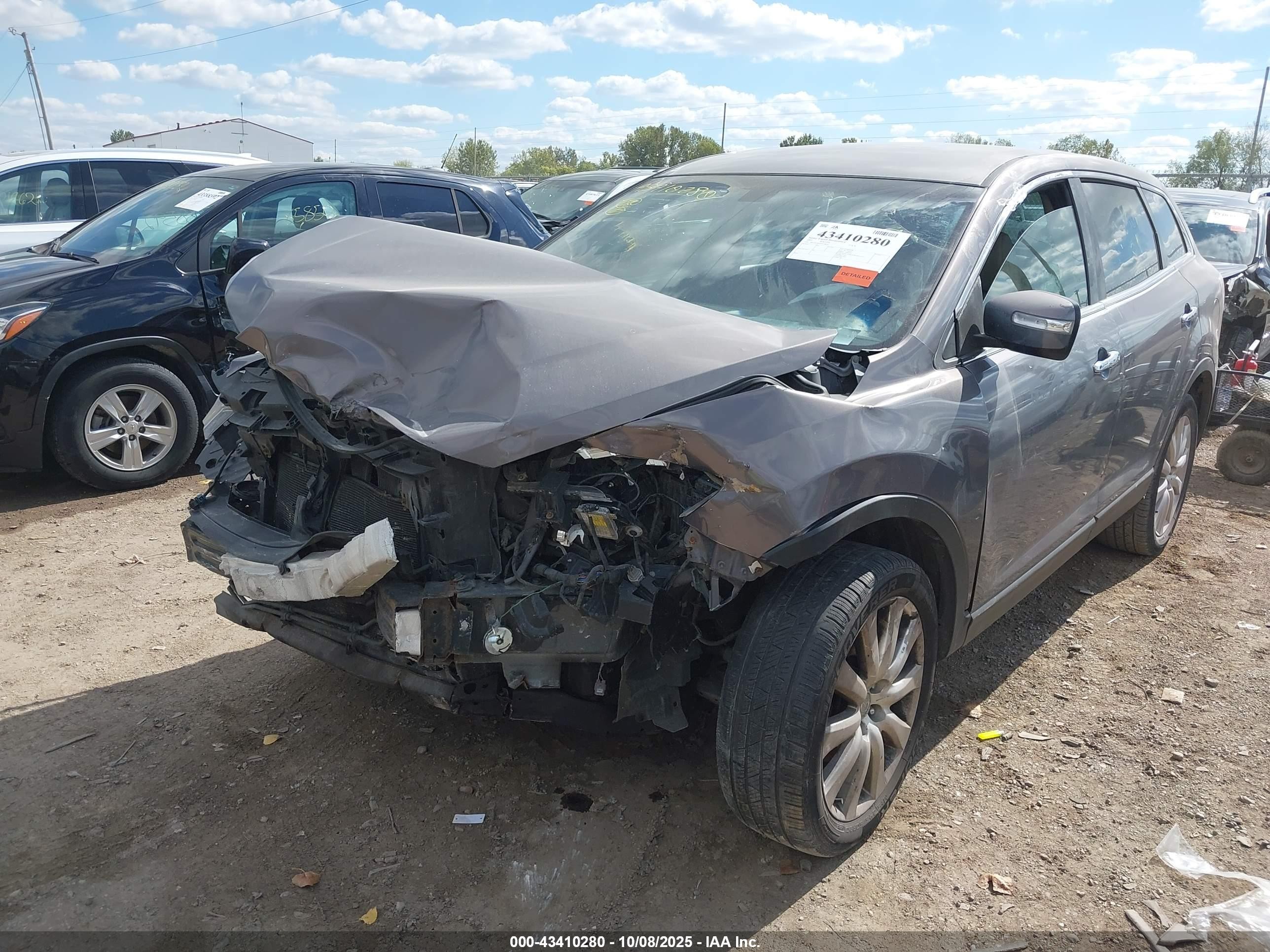 2007 Mazda Cx-9 Grand Touring Light Blue vin: JM3TB38Y470120050