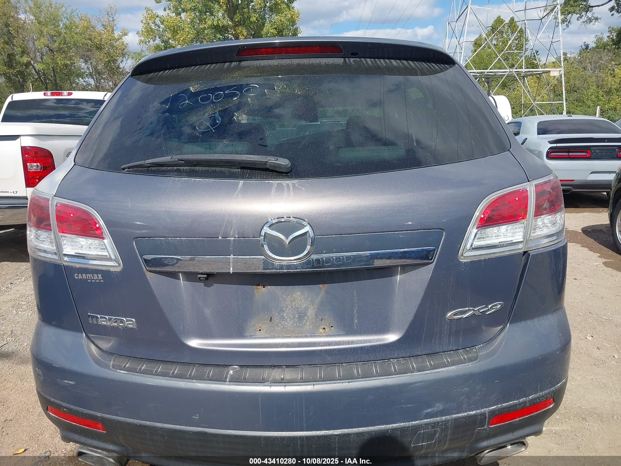 2007 Mazda Cx-9 Grand Touring Light Blue vin: JM3TB38Y470120050