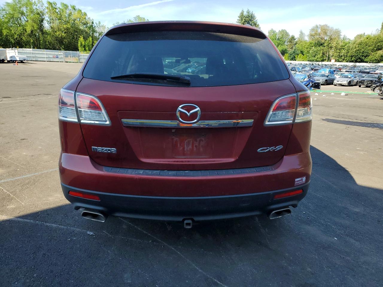 2007 Mazda Cx-9 Burgundy vin: JM3TB38Y670109597