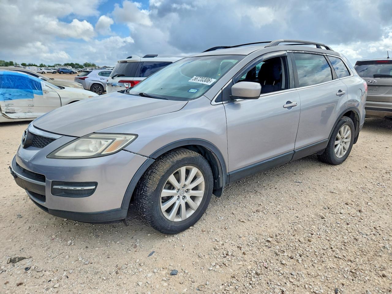 2007 Mazda Cx-9 Silver vin: JM3TB38Y670111074