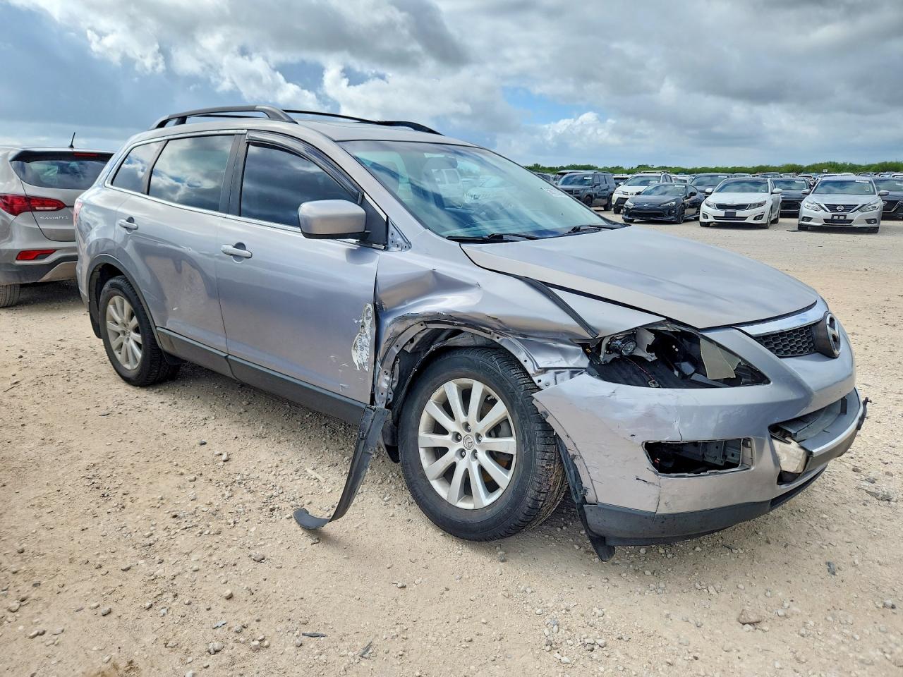 2007 Mazda Cx-9 Silver vin: JM3TB38Y670111074