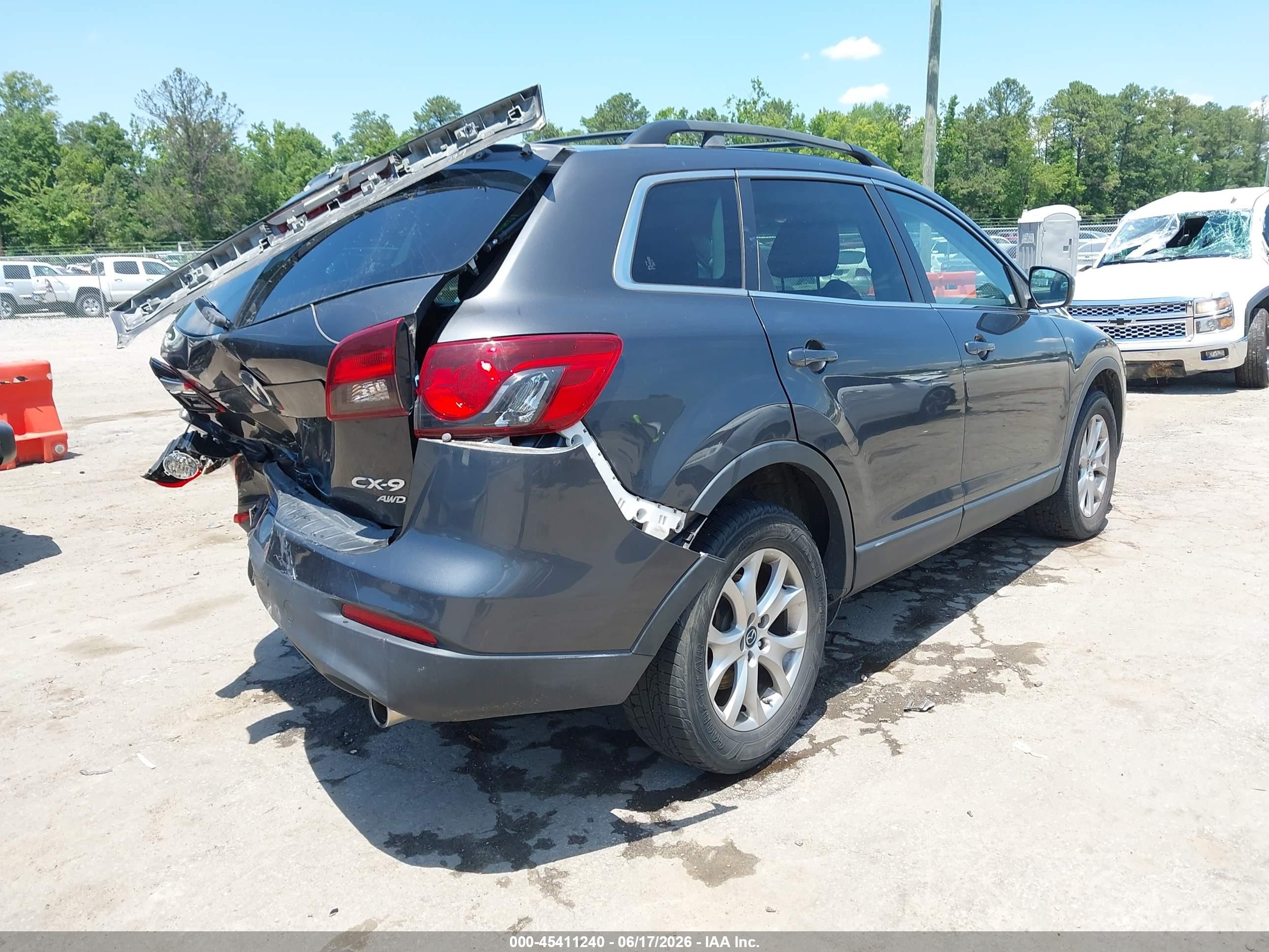 2014 Mazda Cx-9 Sport Серый vin: JM3TB3BA2E0439214