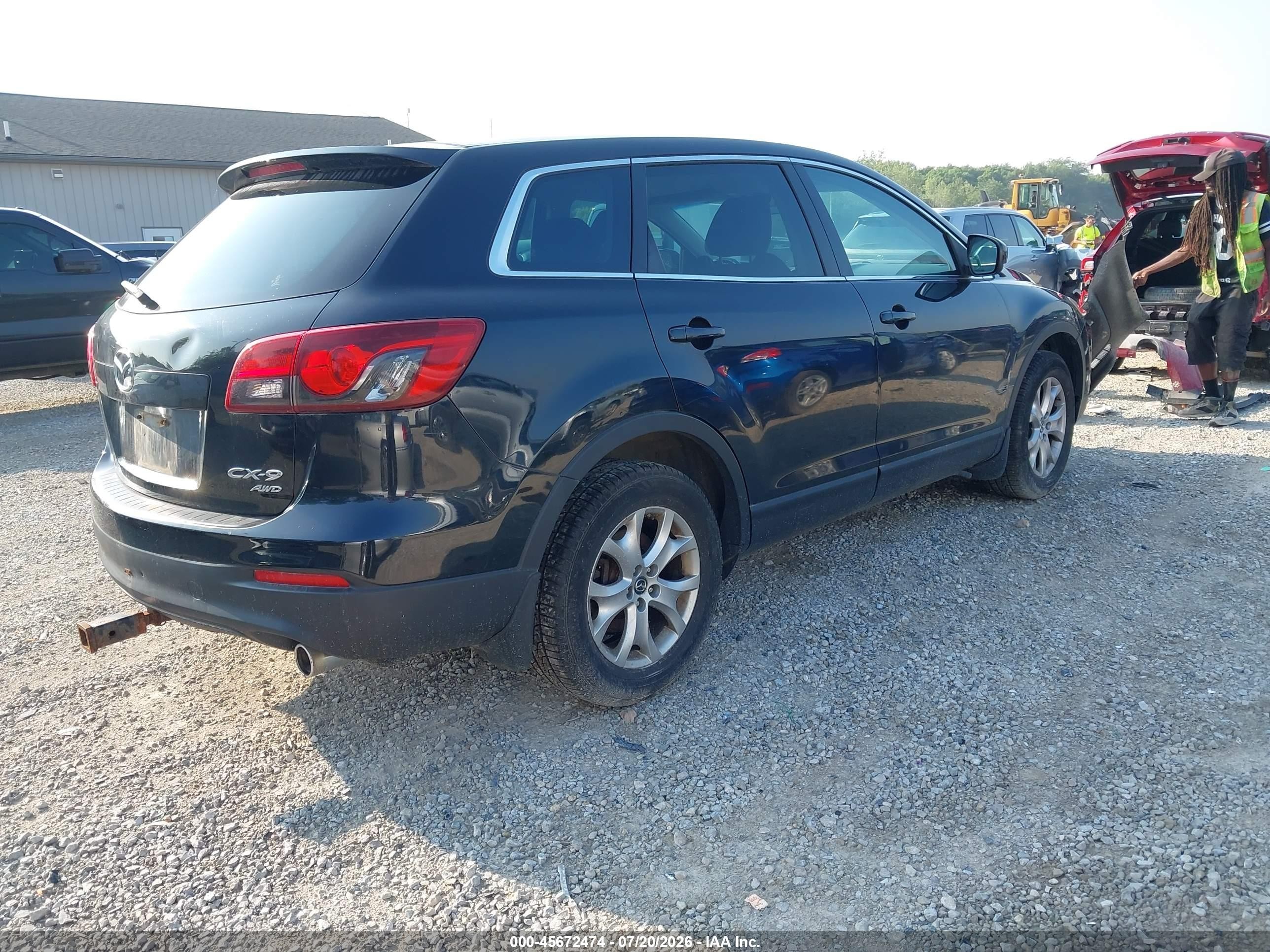 2014 Mazda Cx-9 Sport Black vin: JM3TB3BA7E0437359