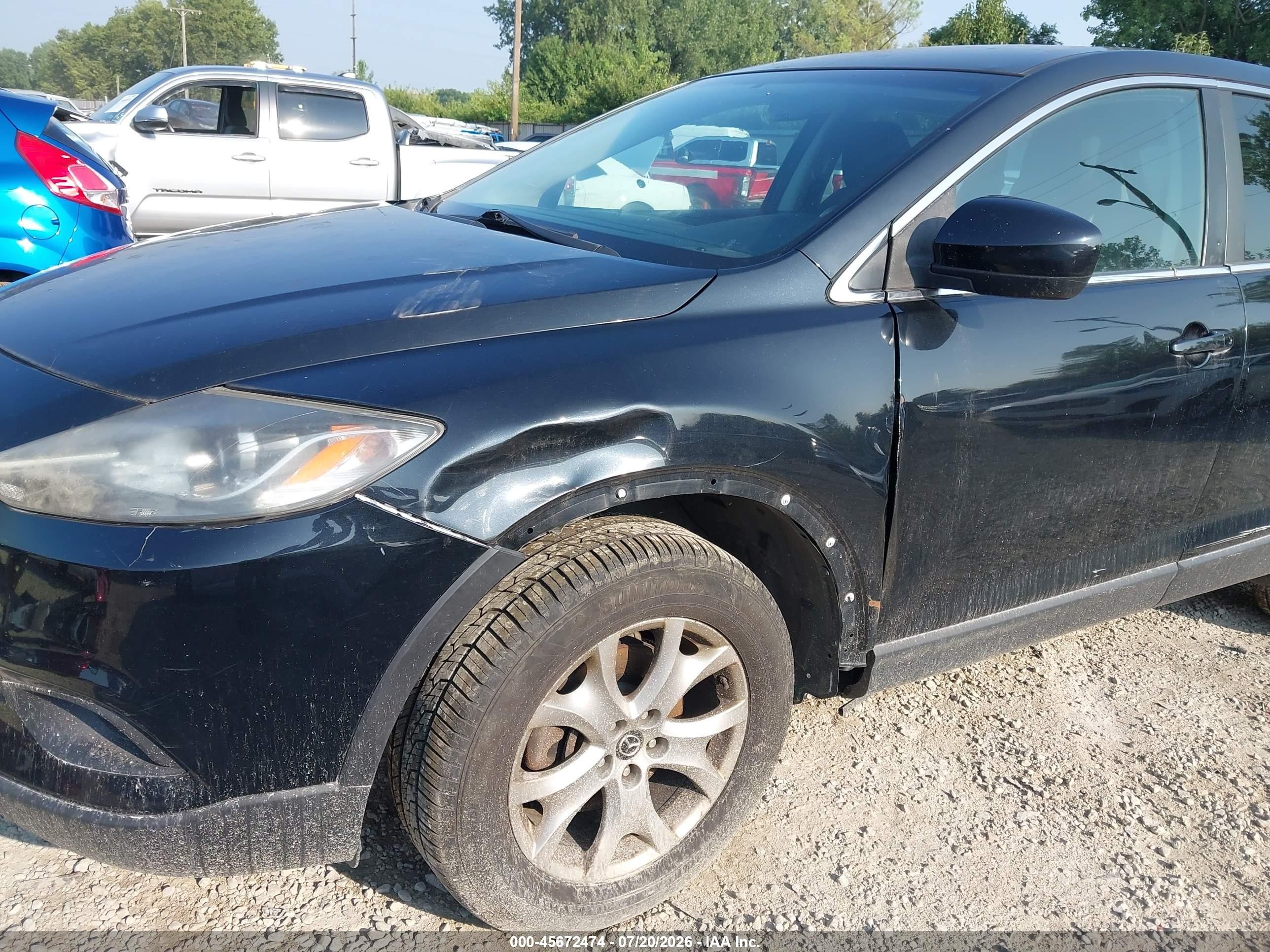 2014 Mazda Cx-9 Sport Black vin: JM3TB3BA7E0437359