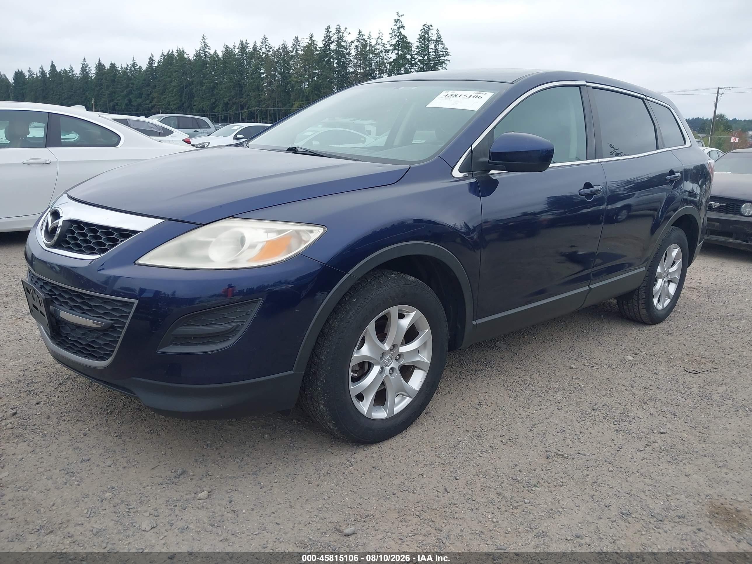 2011 Mazda Cx-9 Sport Blue vin: JM3TB3BA9B0303478