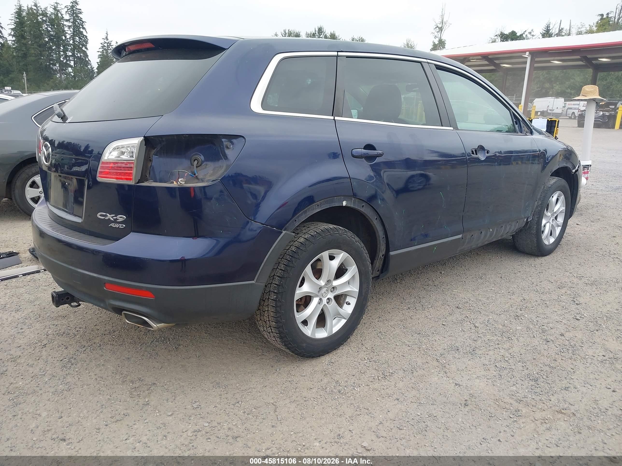 2011 Mazda Cx-9 Sport Blue vin: JM3TB3BA9B0303478