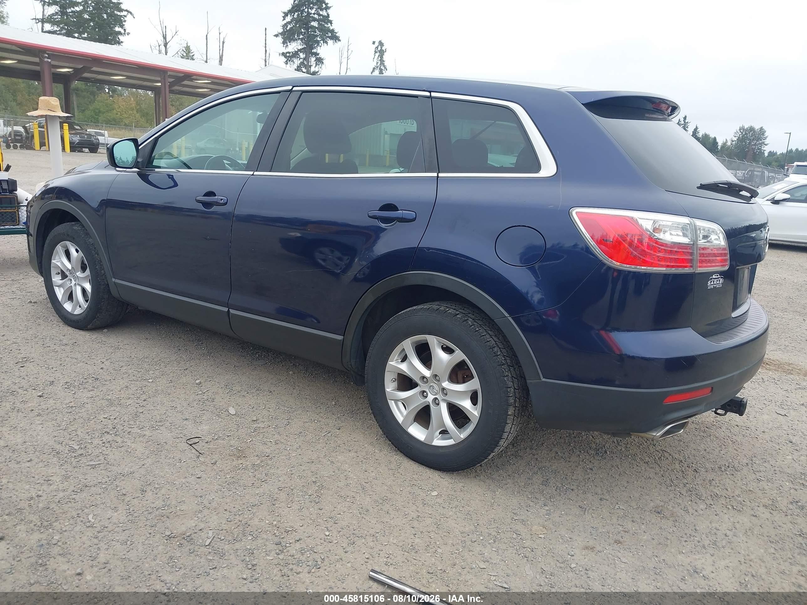 2011 Mazda Cx-9 Sport Blue vin: JM3TB3BA9B0303478