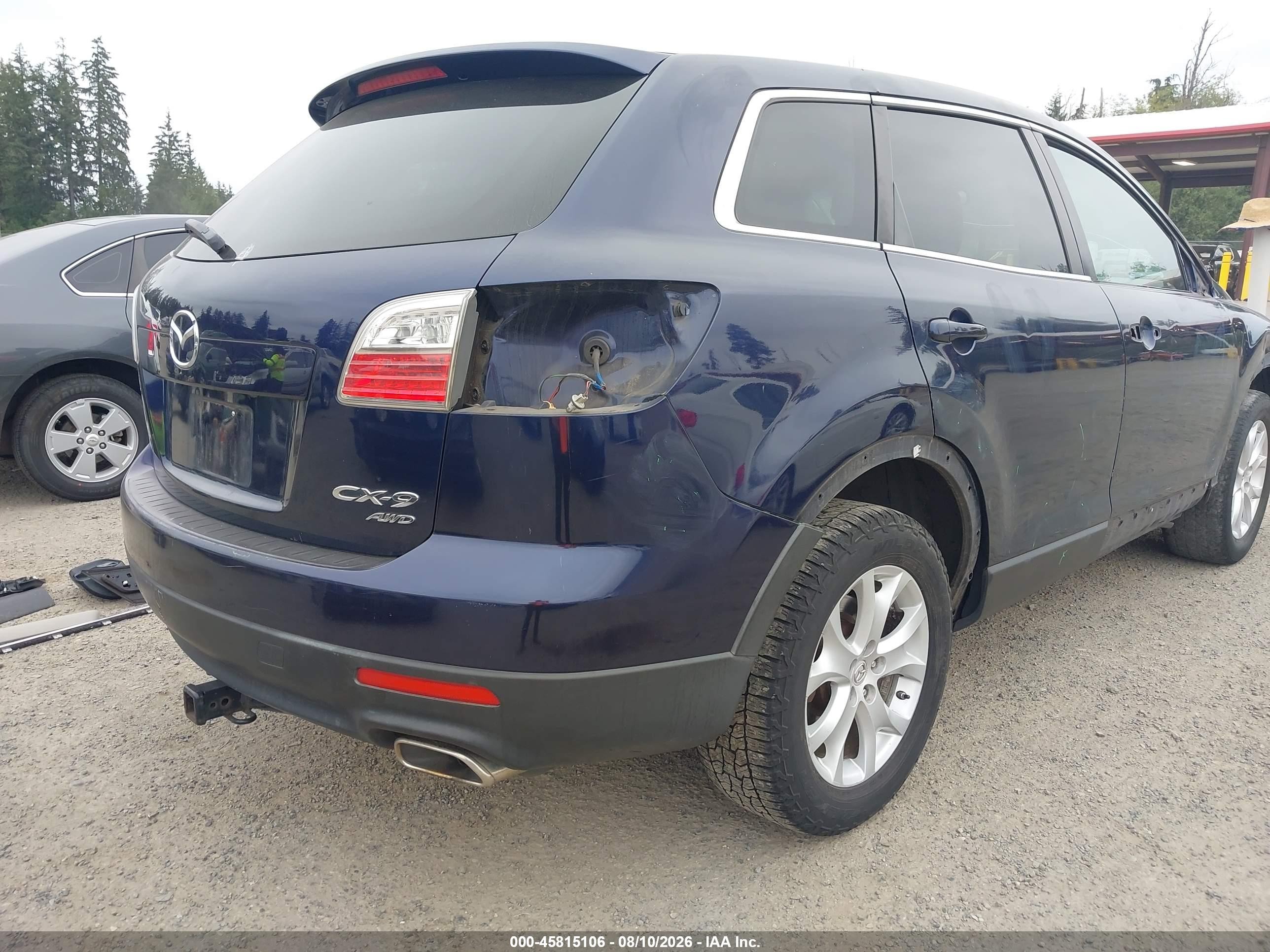 2011 Mazda Cx-9 Sport Blue vin: JM3TB3BA9B0303478