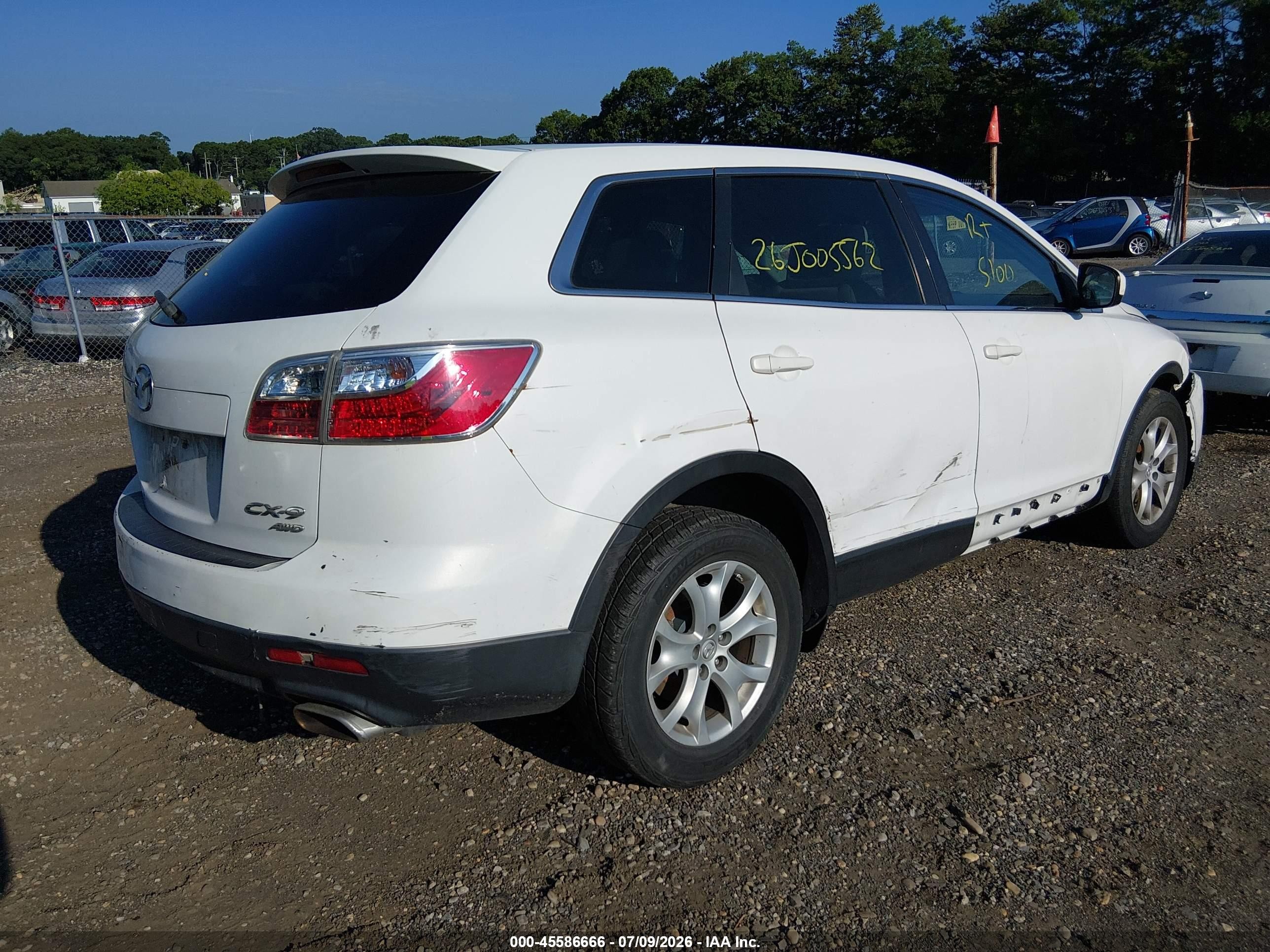 2012 Mazda Cx-9 Sport Белый vin: JM3TB3BV0C0359152