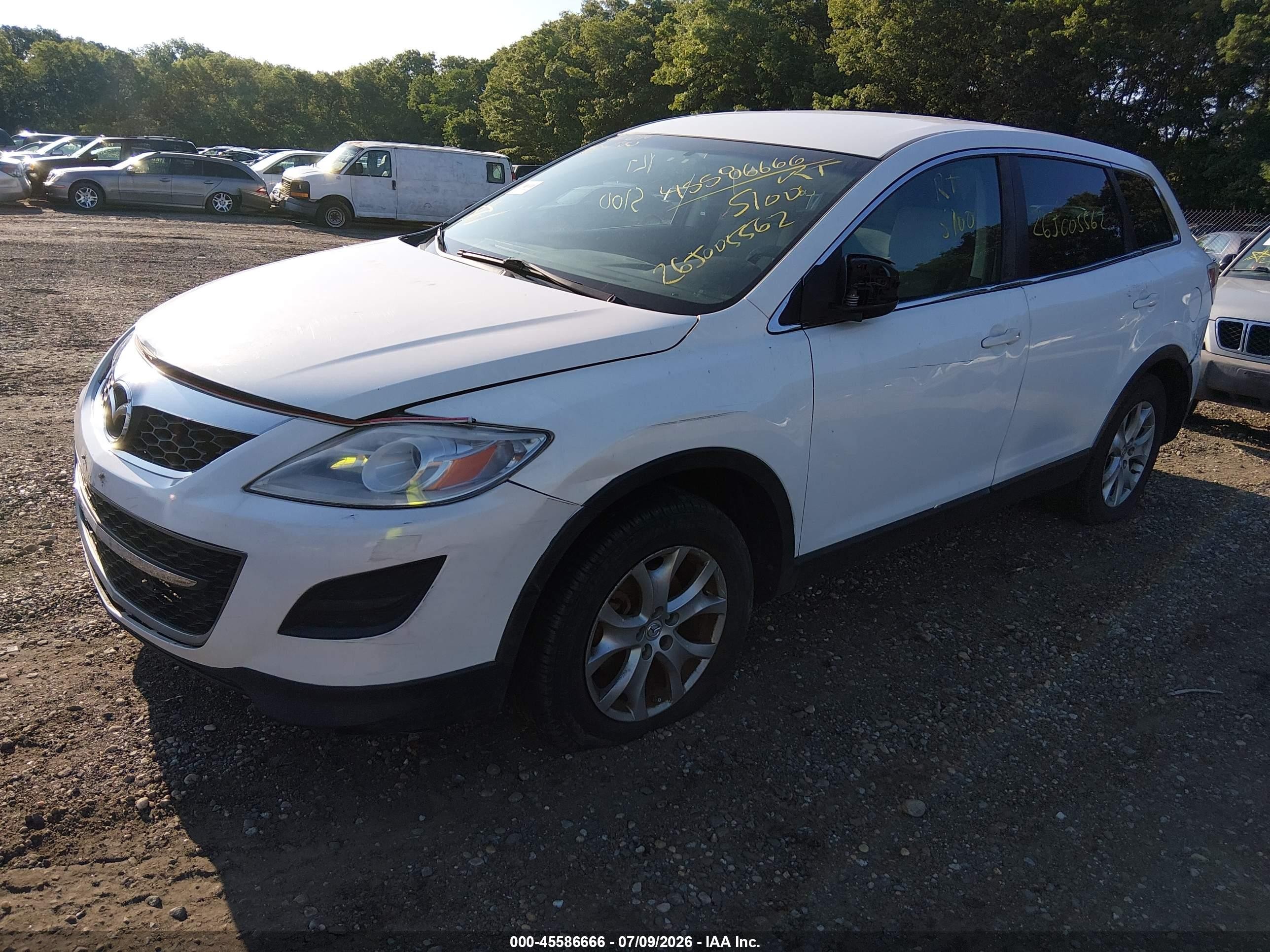 2012 Mazda Cx-9 Sport Белый vin: JM3TB3BV0C0359152