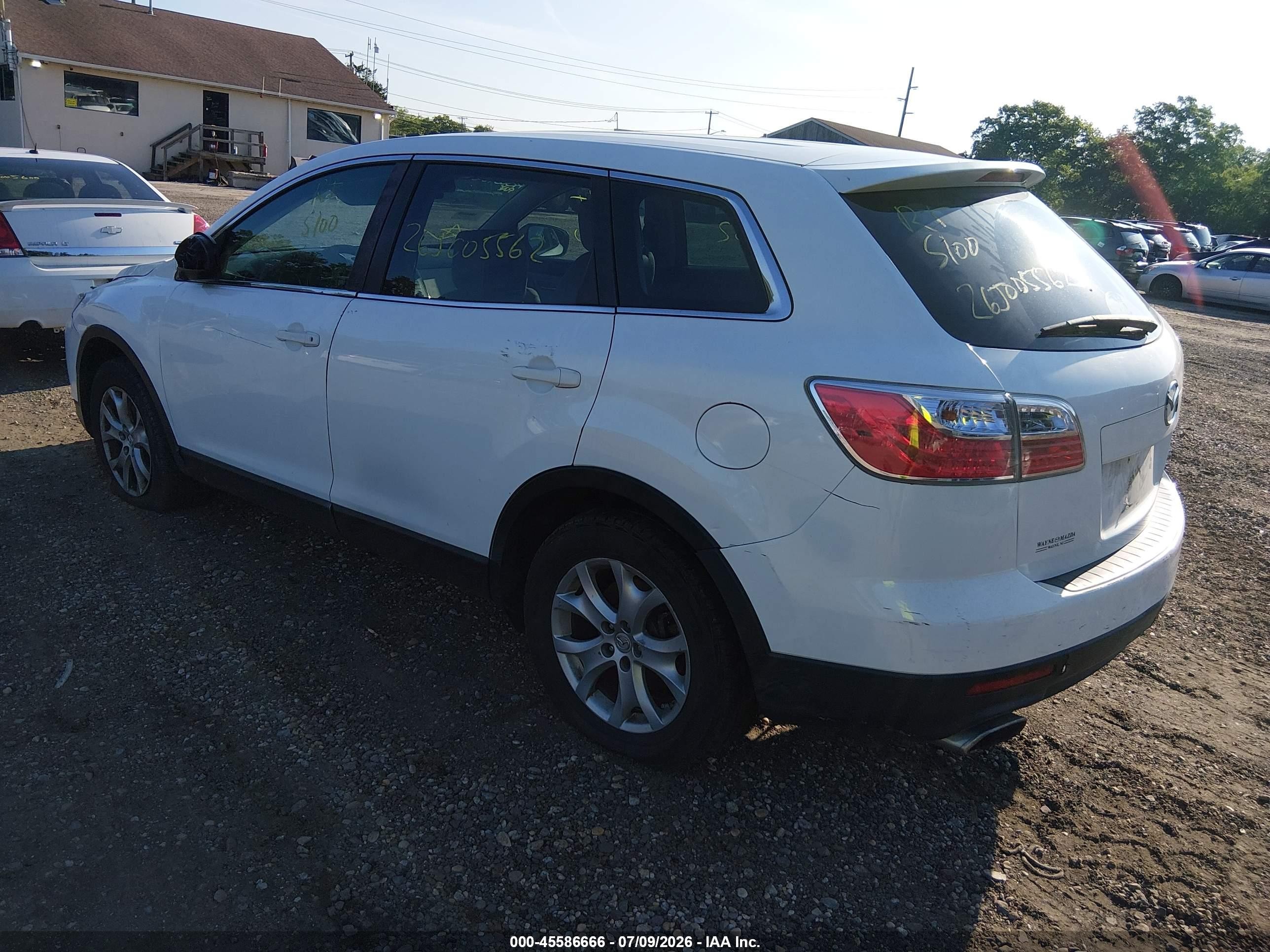2012 Mazda Cx-9 Sport Белый vin: JM3TB3BV0C0359152