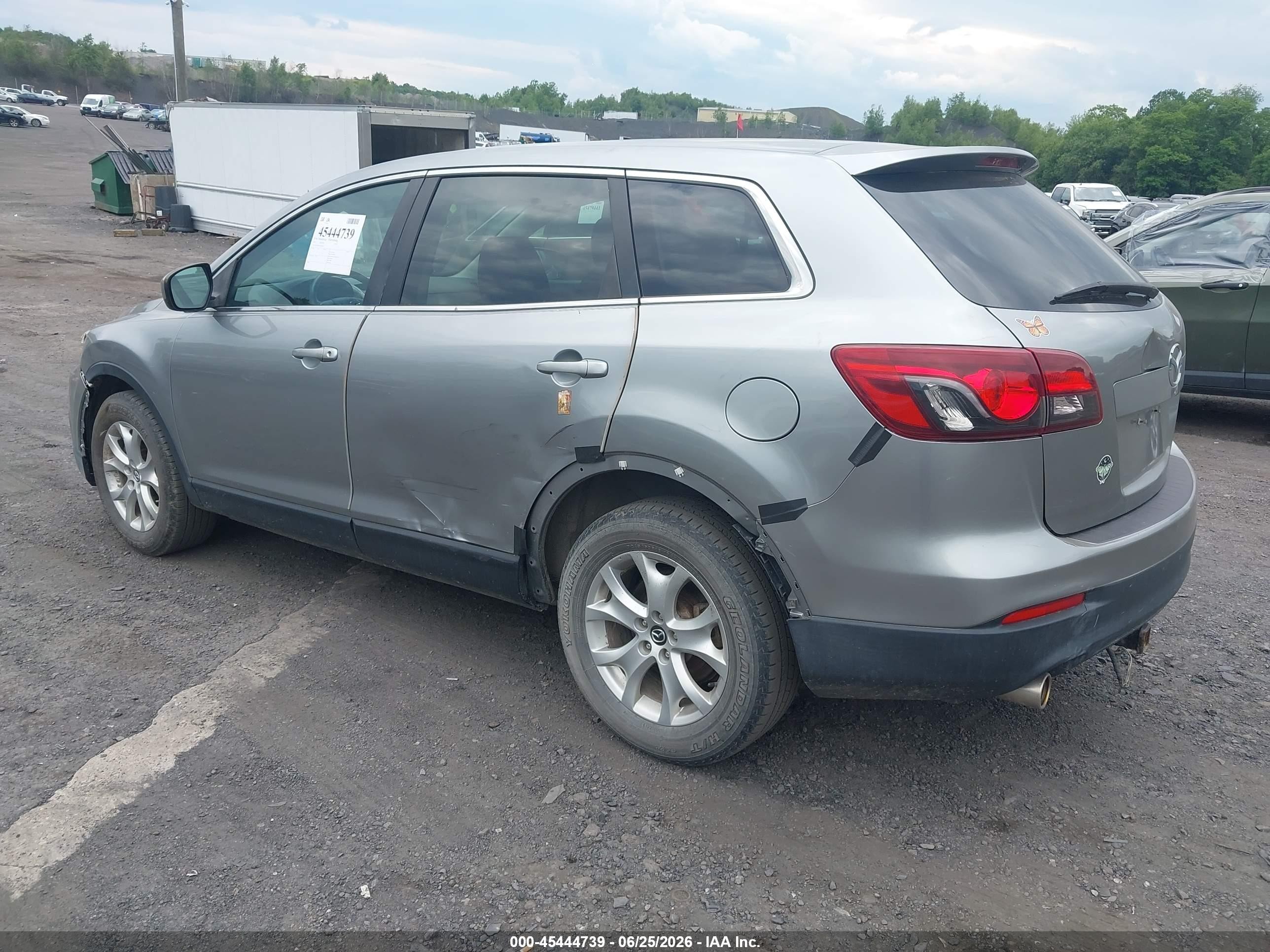 2013 Mazda Cx-9 Sport Silver vin: JM3TB3BV1D0420347