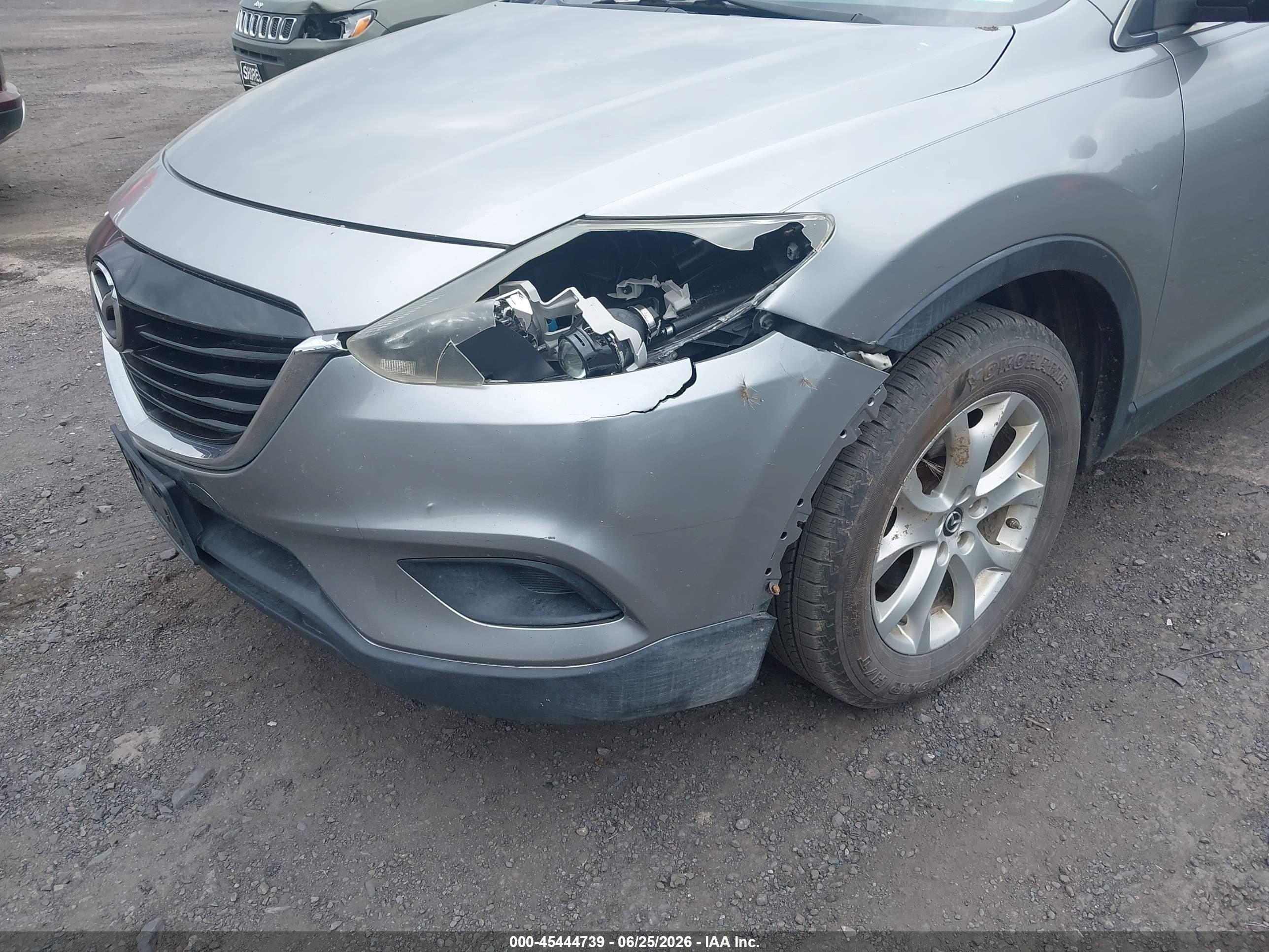 2013 Mazda Cx-9 Sport Silver vin: JM3TB3BV1D0420347