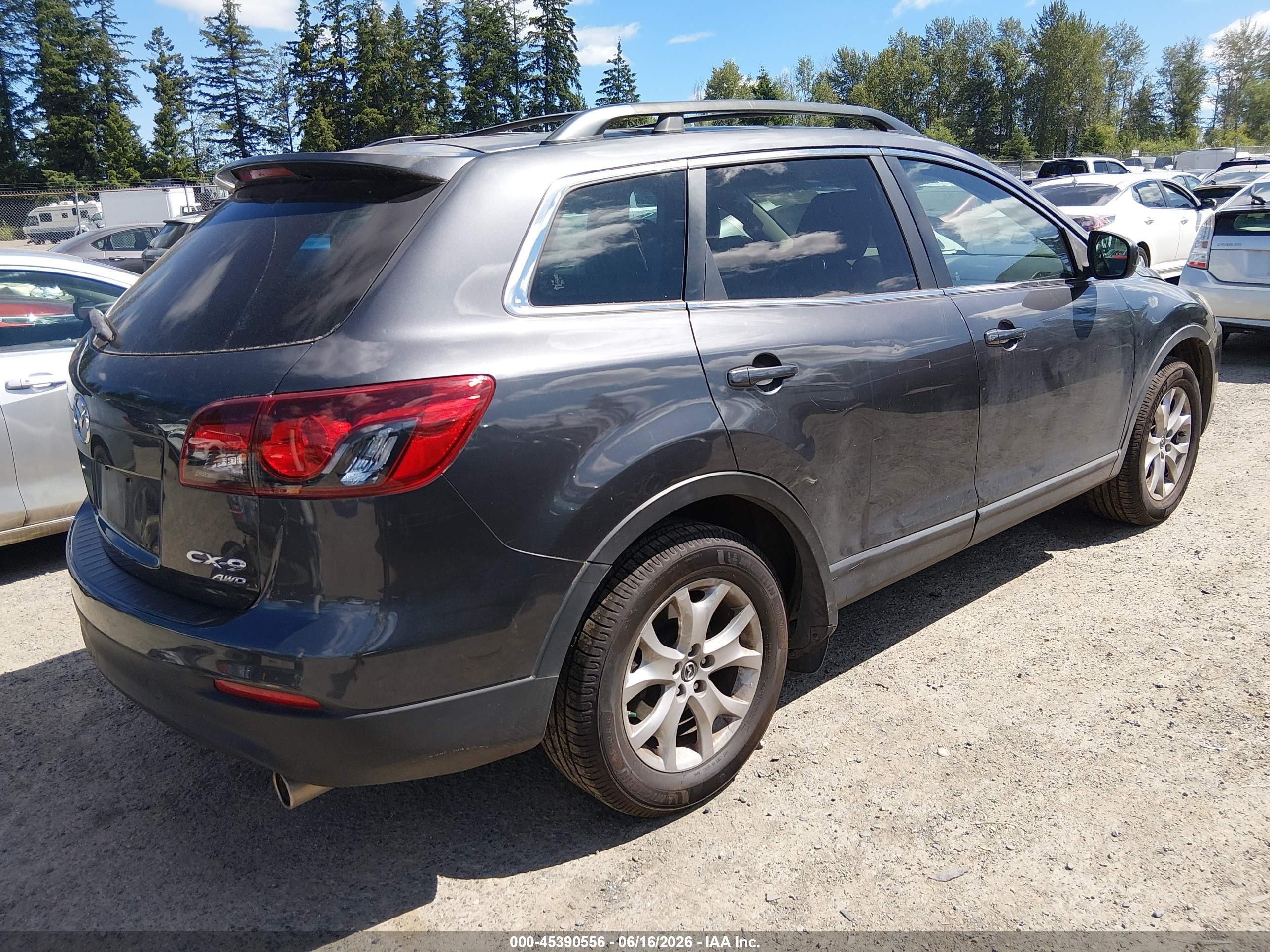2014 Mazda Cx-9 Sport Gray vin: JM3TB3BV1E0445525