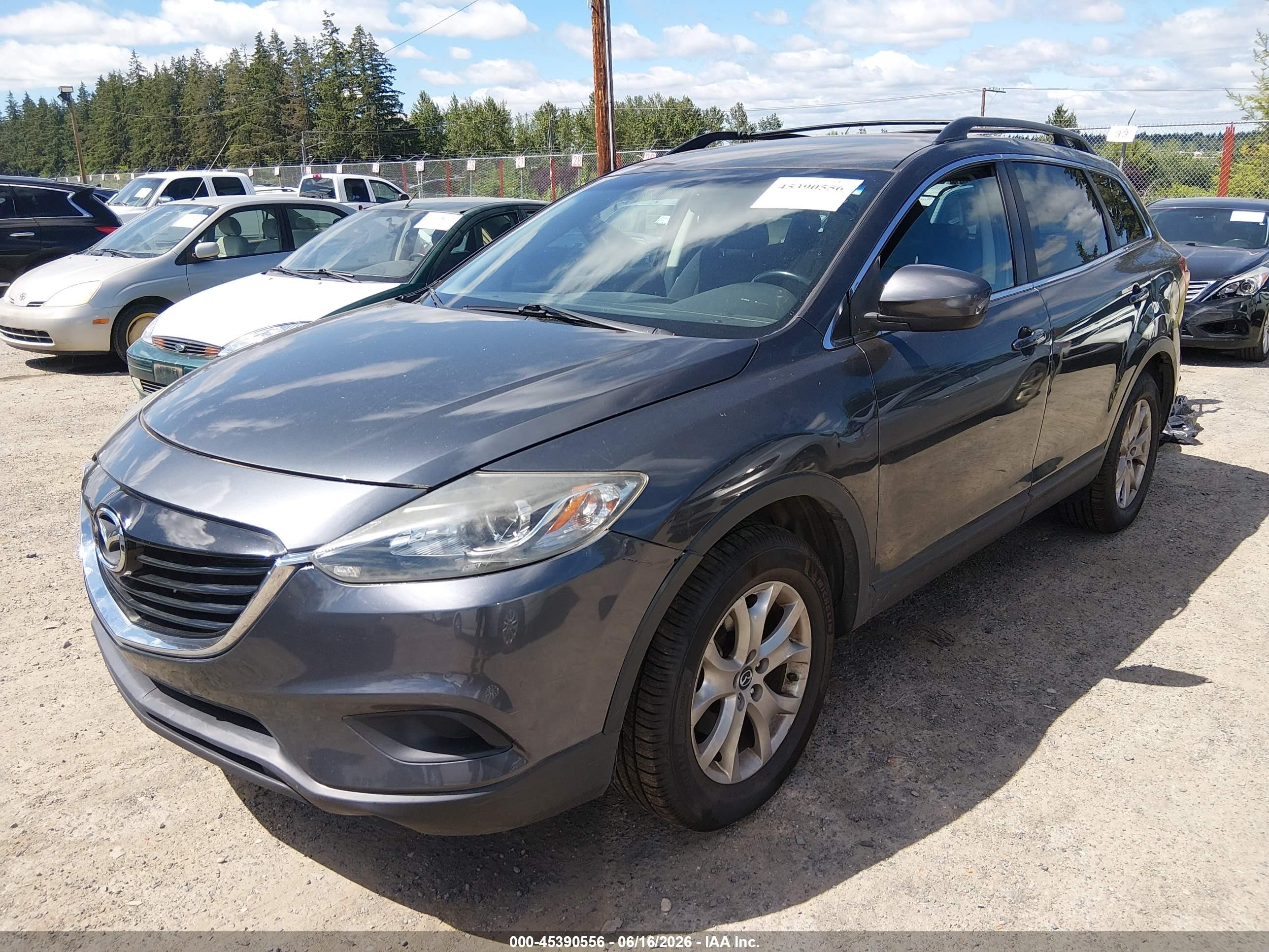2014 Mazda Cx-9 Sport Gray vin: JM3TB3BV1E0445525