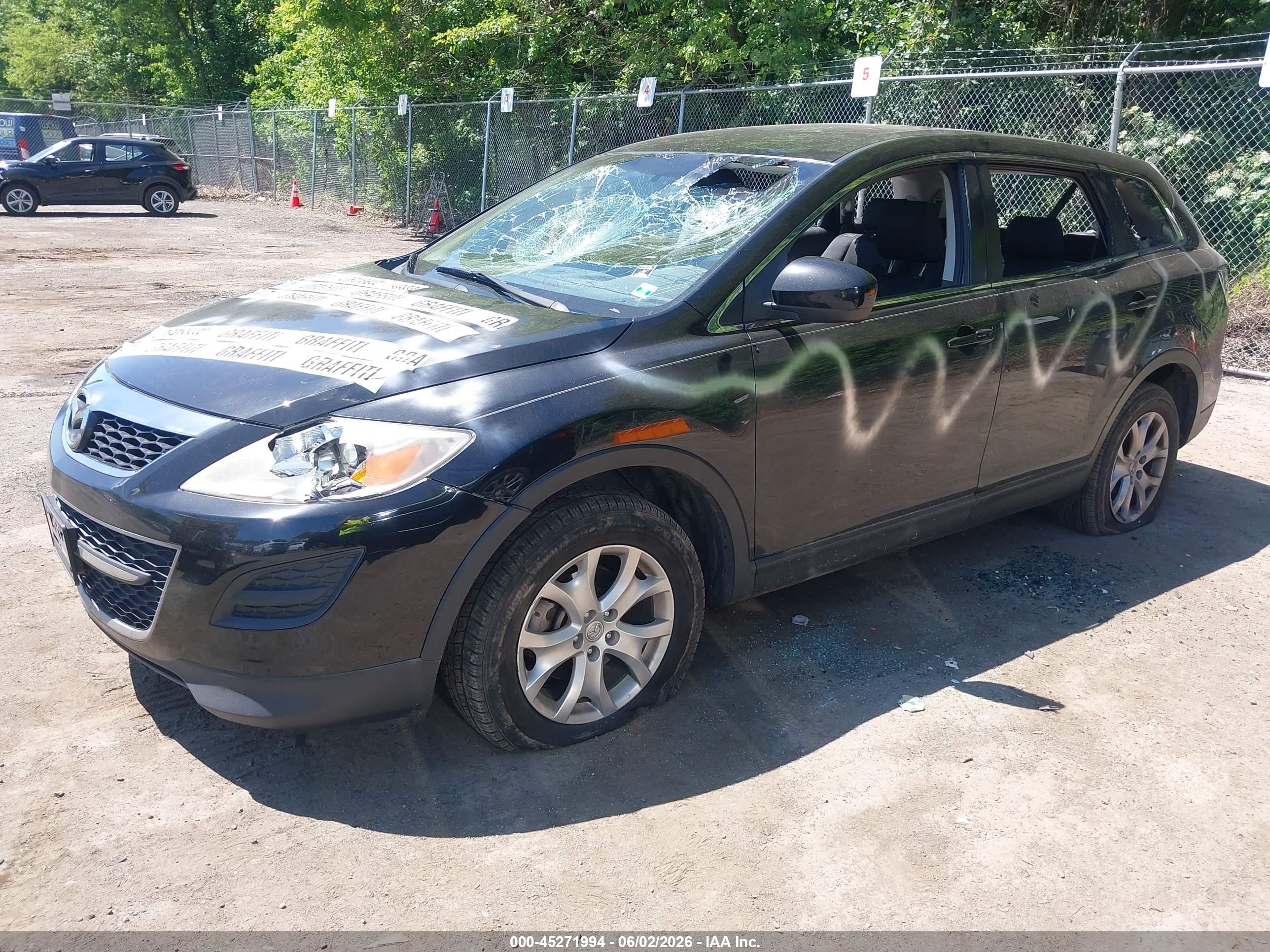 2011 Mazda Cx-9 Sport Black vin: JM3TB3BV3B0333031