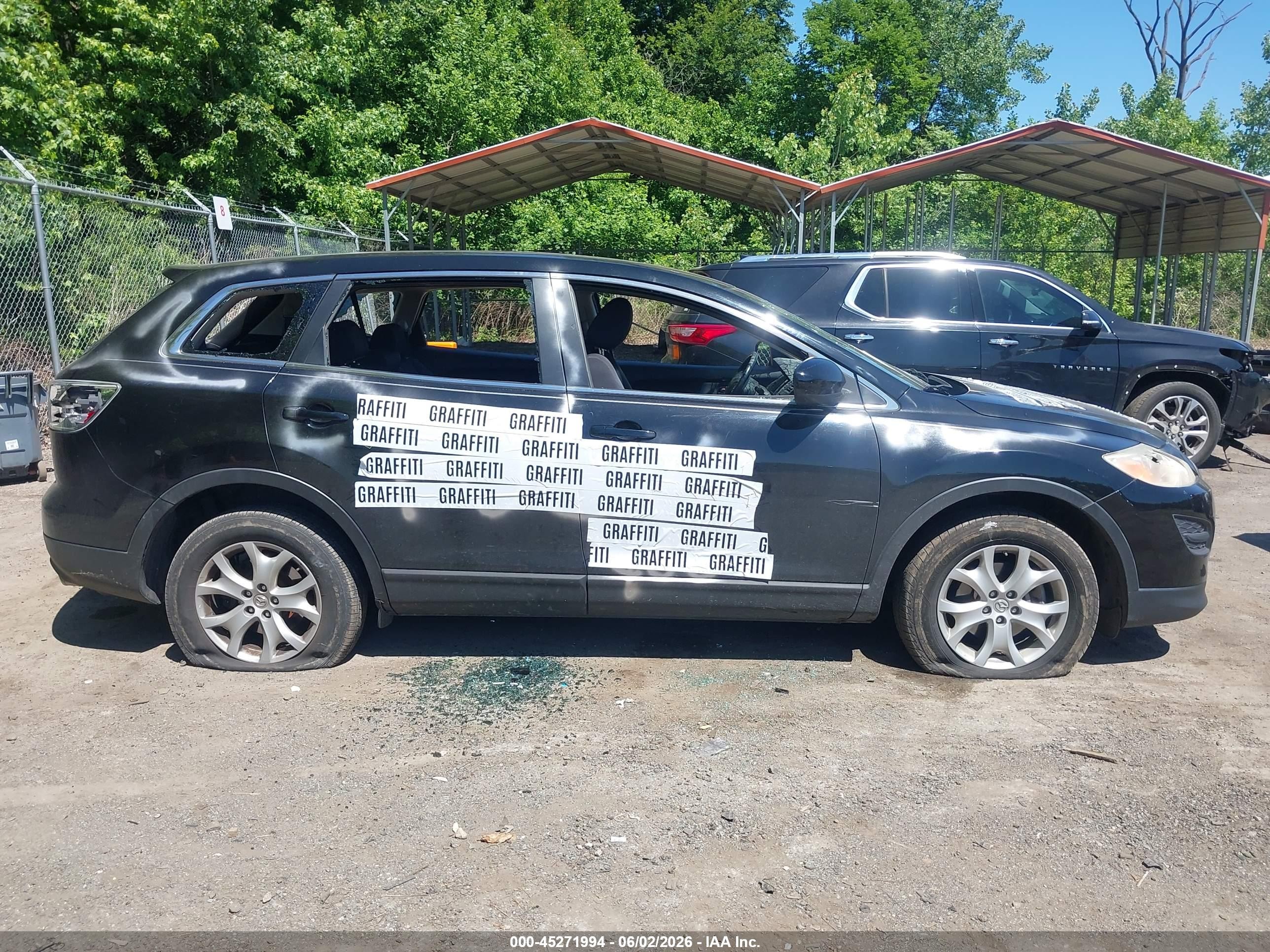 2011 Mazda Cx-9 Sport Black vin: JM3TB3BV3B0333031
