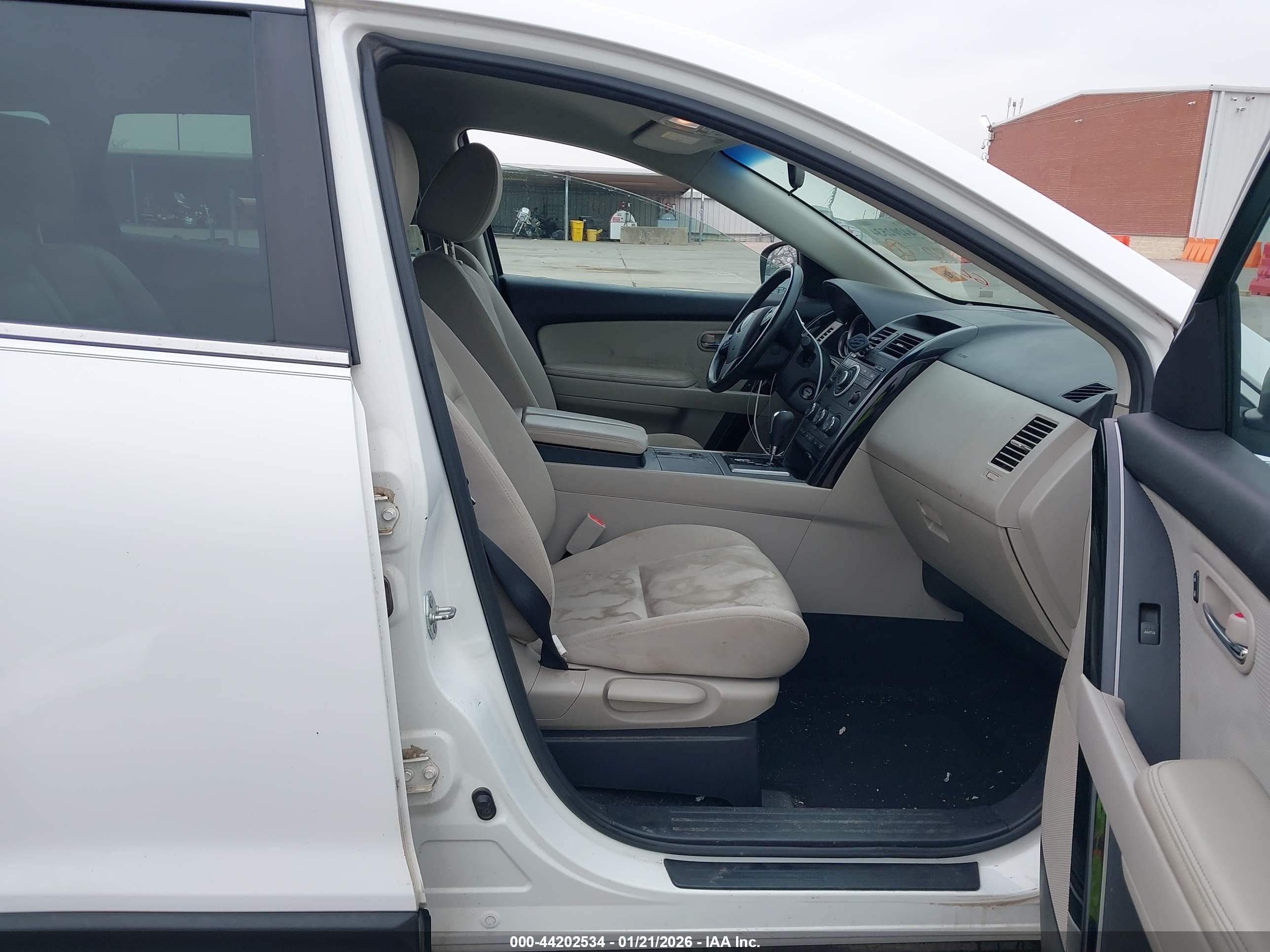 2012 Mazda Cx-9 Sport White vin: JM3TB3BV3C0366709