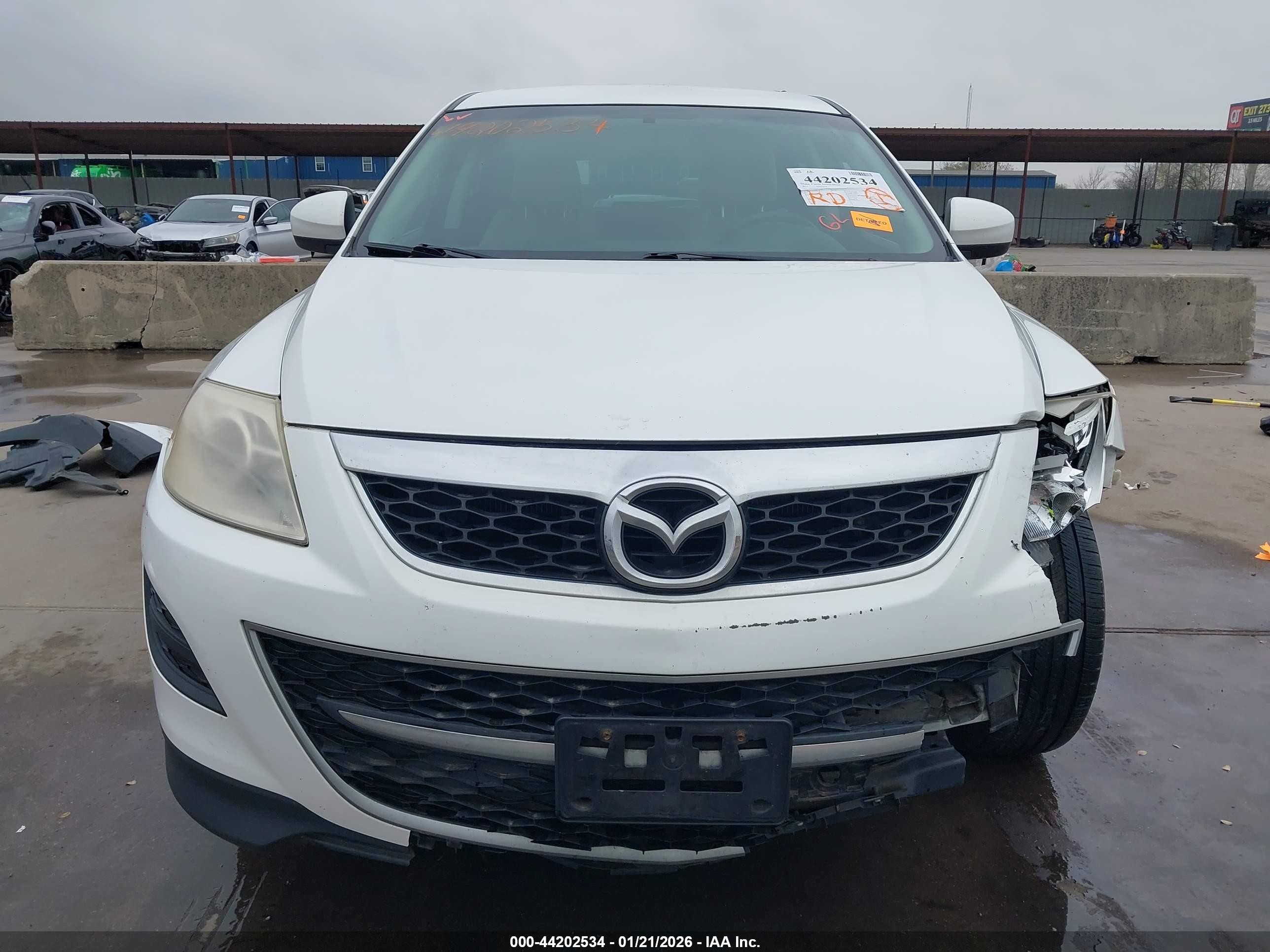 2012 Mazda Cx-9 Sport White vin: JM3TB3BV3C0366709