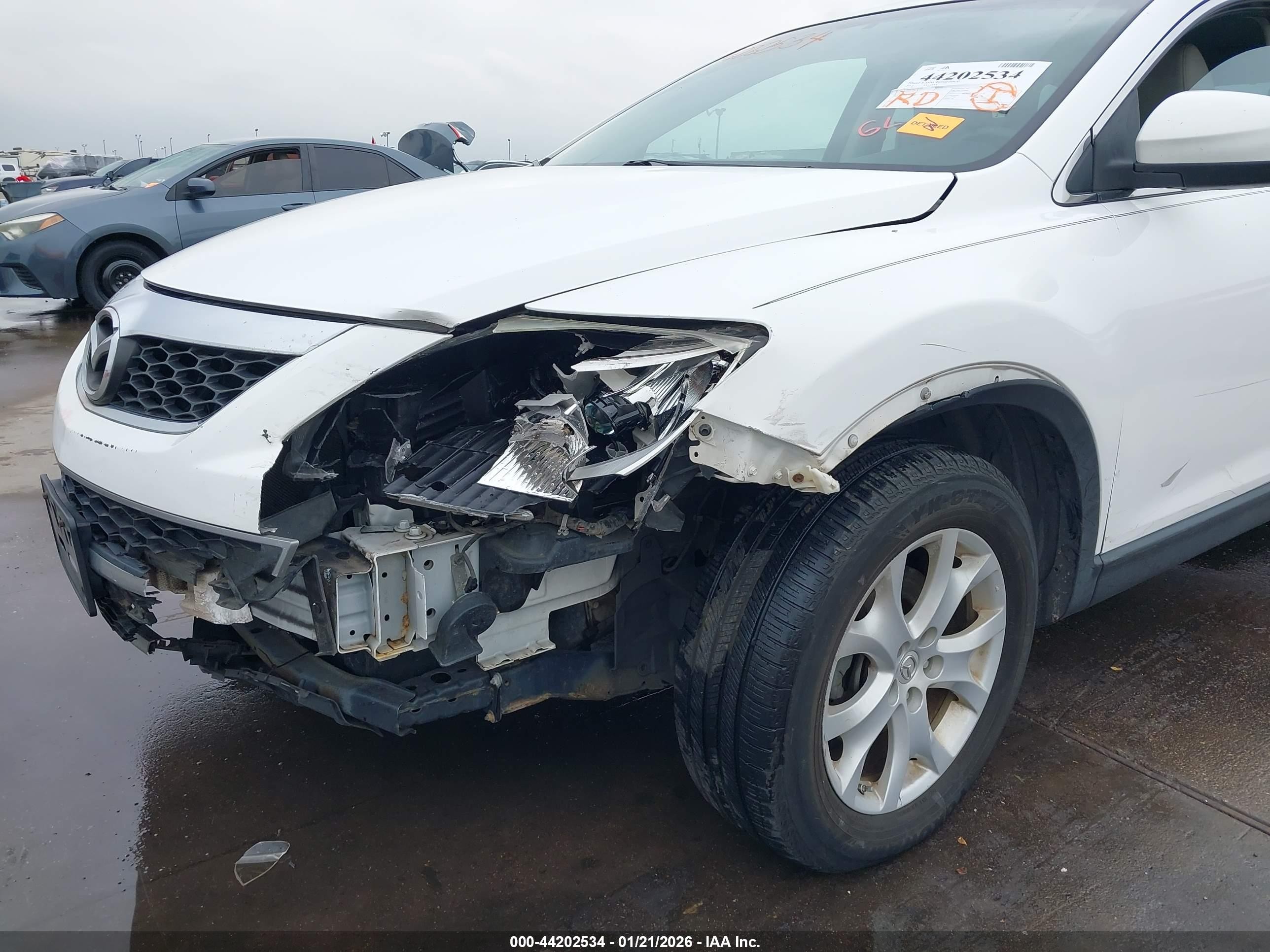2012 Mazda Cx-9 Sport White vin: JM3TB3BV3C0366709