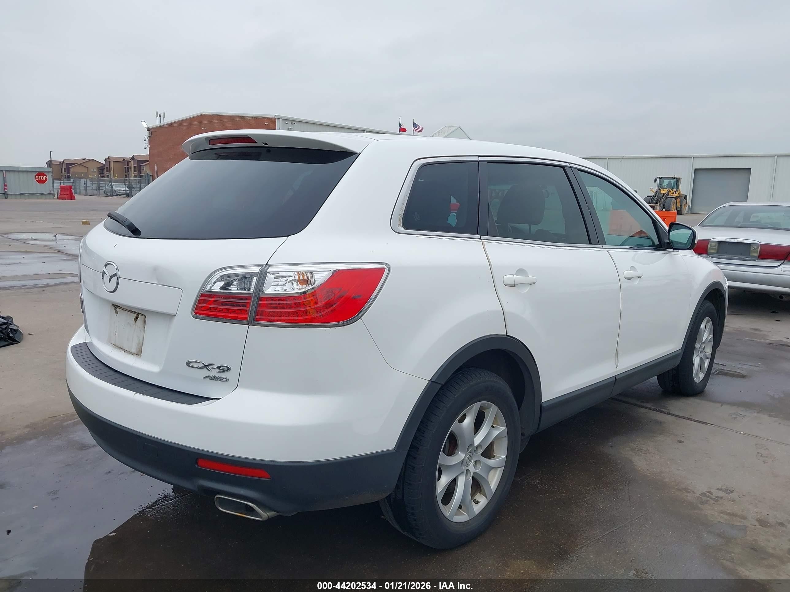 2012 Mazda Cx-9 Sport White vin: JM3TB3BV3C0366709