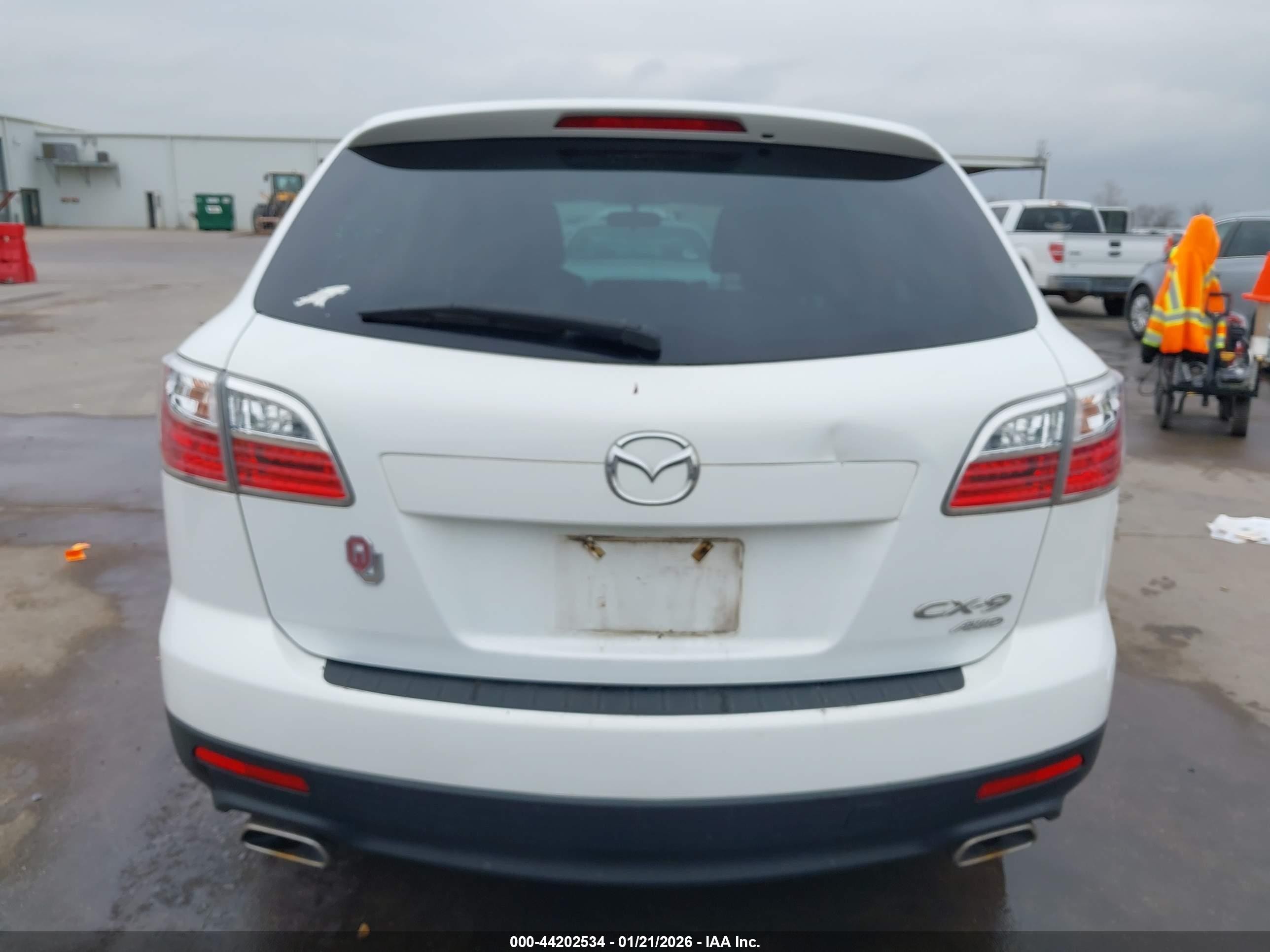 2012 Mazda Cx-9 Sport White vin: JM3TB3BV3C0366709